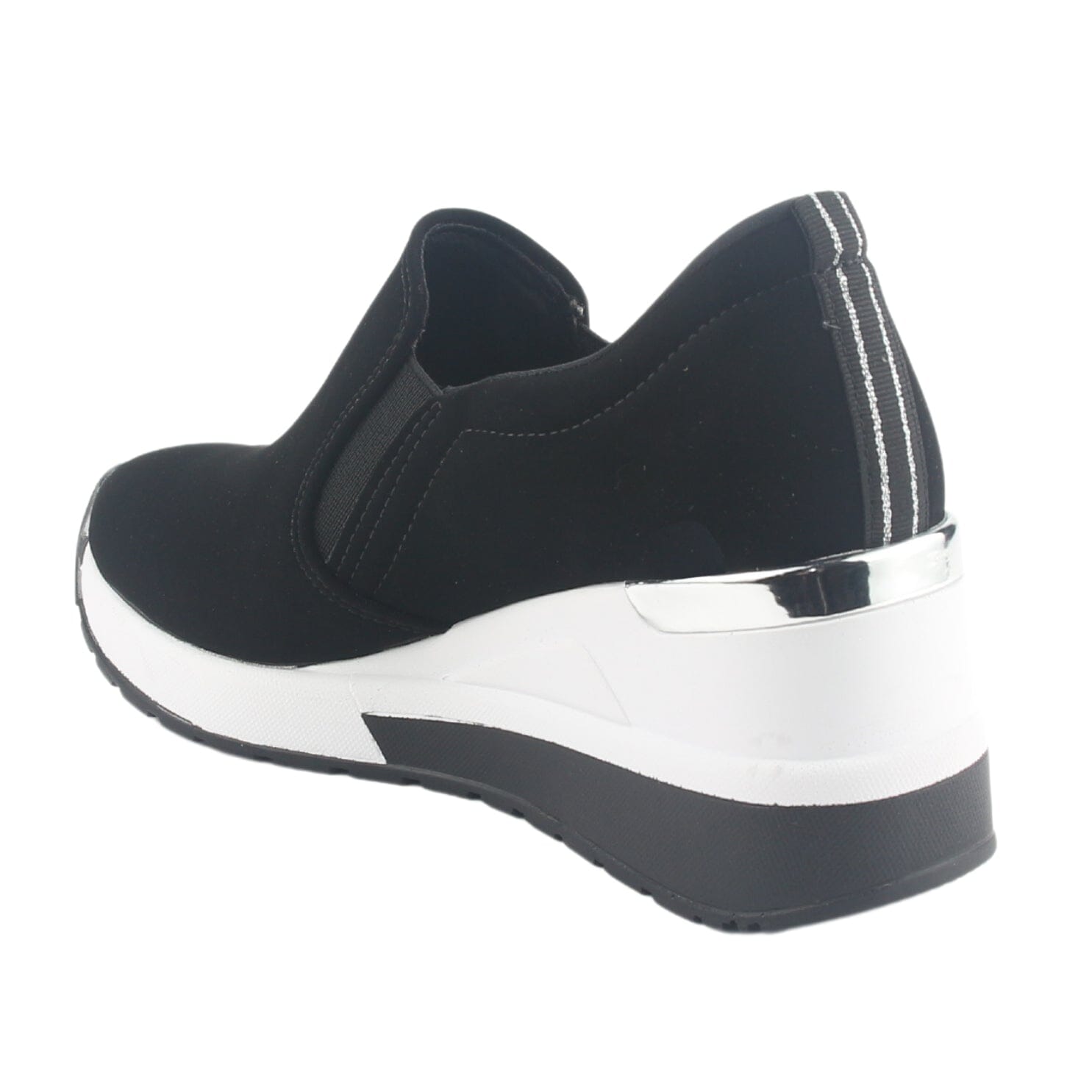 Zapatilla Via Marte Mujer 046-002-01 Negro Casual Zapatillas Plataforma Via Marte 