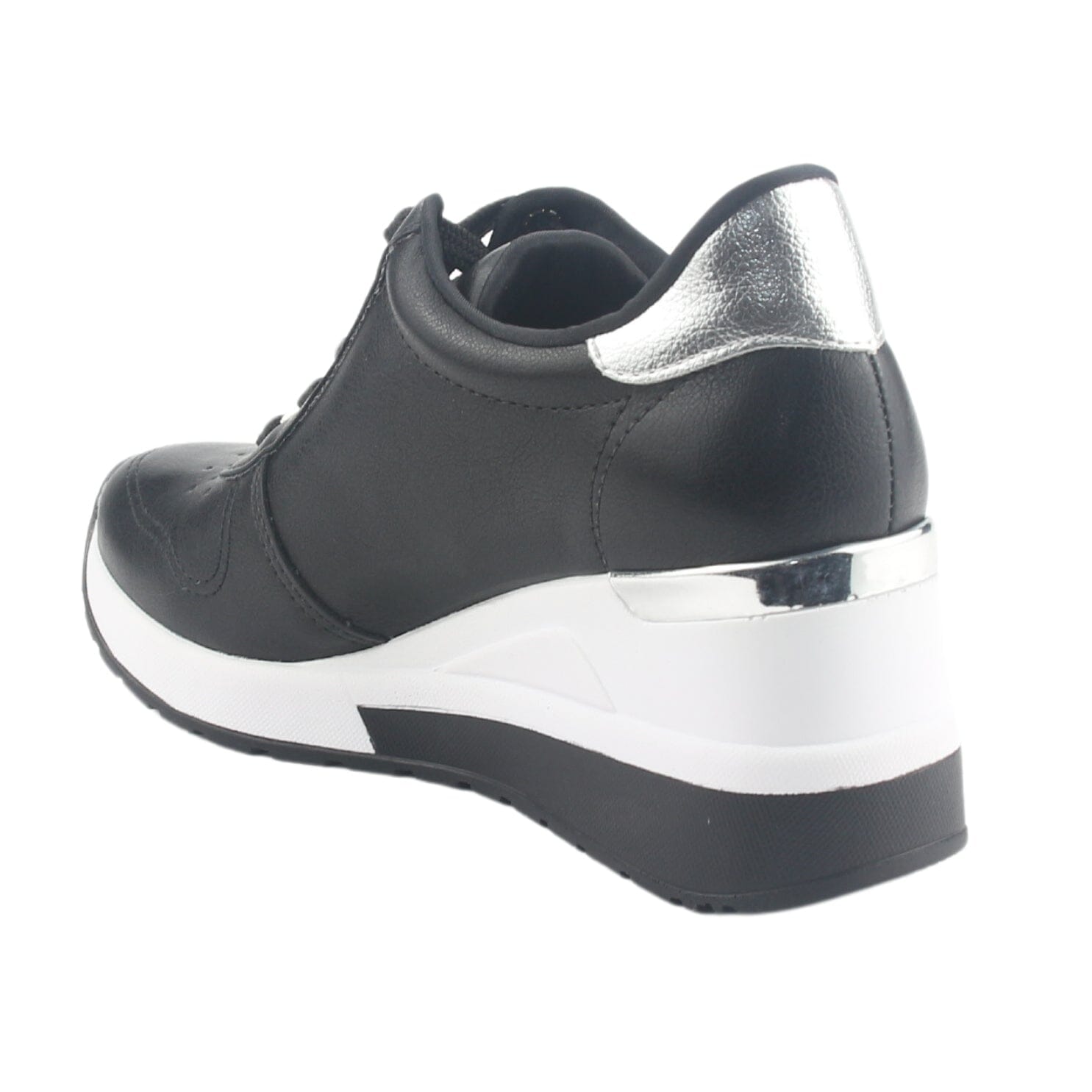 Zapatilla Via Marte Mujer 046-003-01 Negro Casual Zapatillas Via Marte 