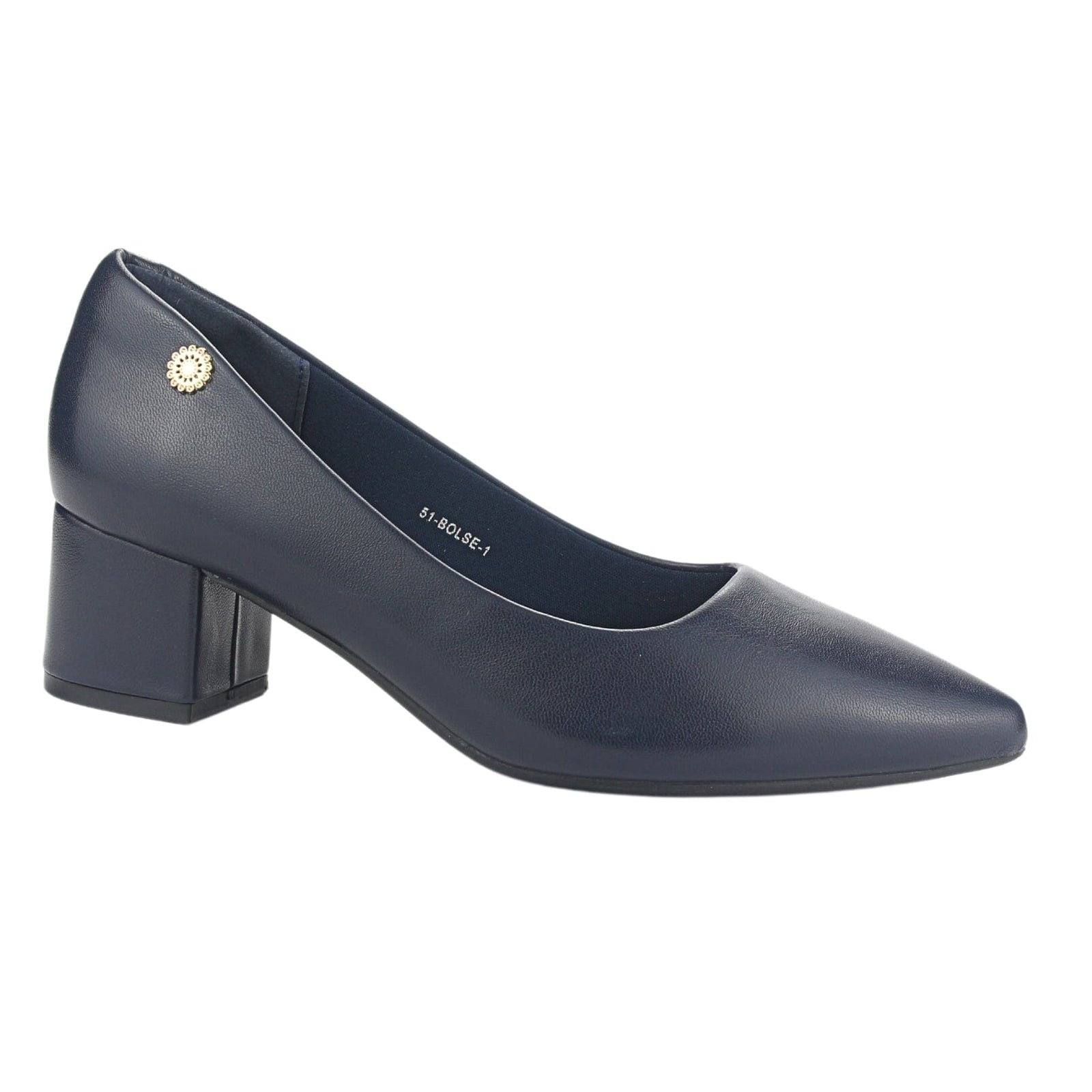 Zapato Chalada Mujer Bolse-1 Azul Marino Casual Tacones Altos Chalada 