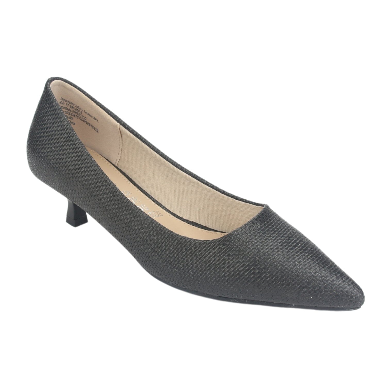 Zapato Chalada Mujer Chiapa-1 Negro Casual Tacones Bajos Chalada 