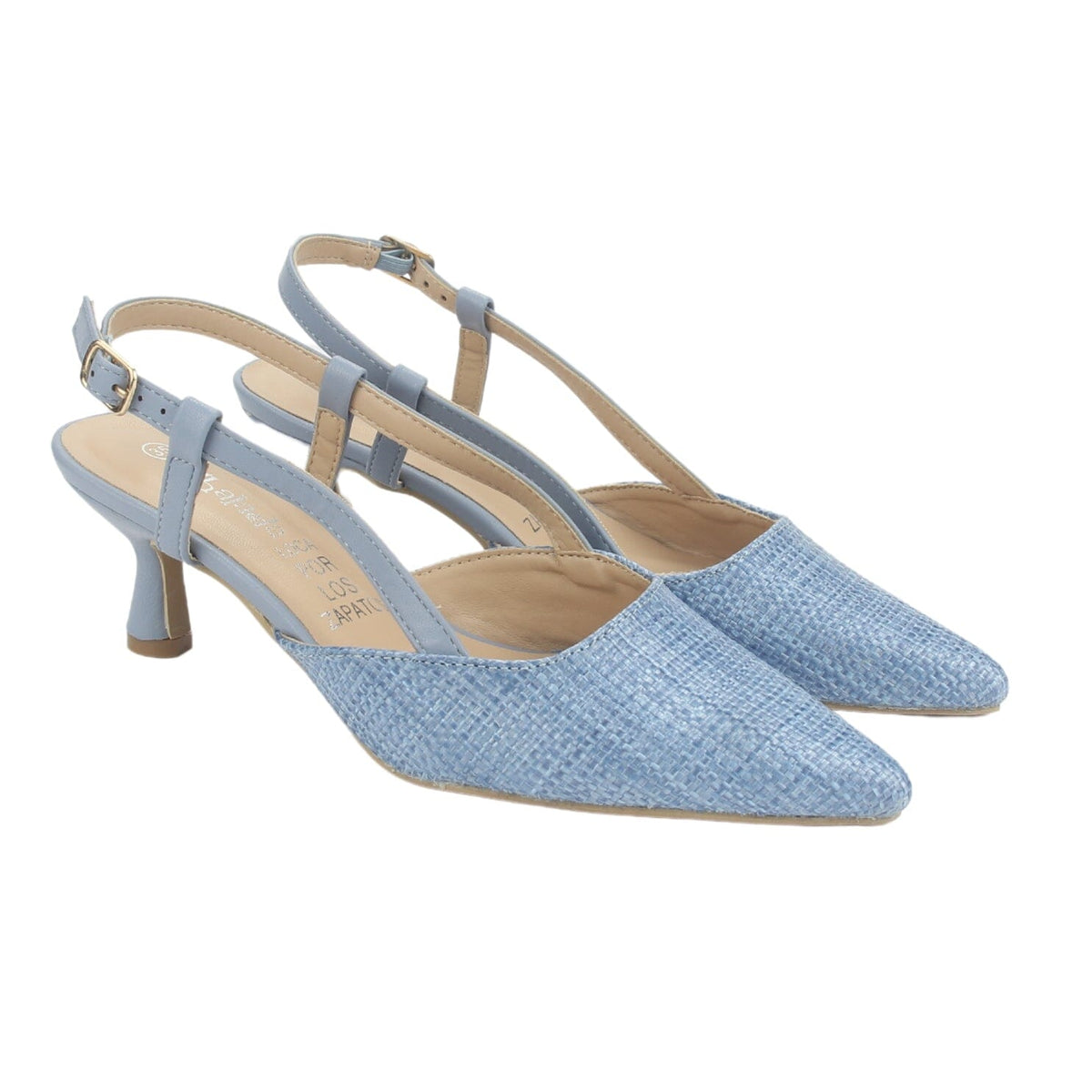 Zapato Chalada Mujer Chiapa-2 Azul Casual Tacones Bajos Chalada 