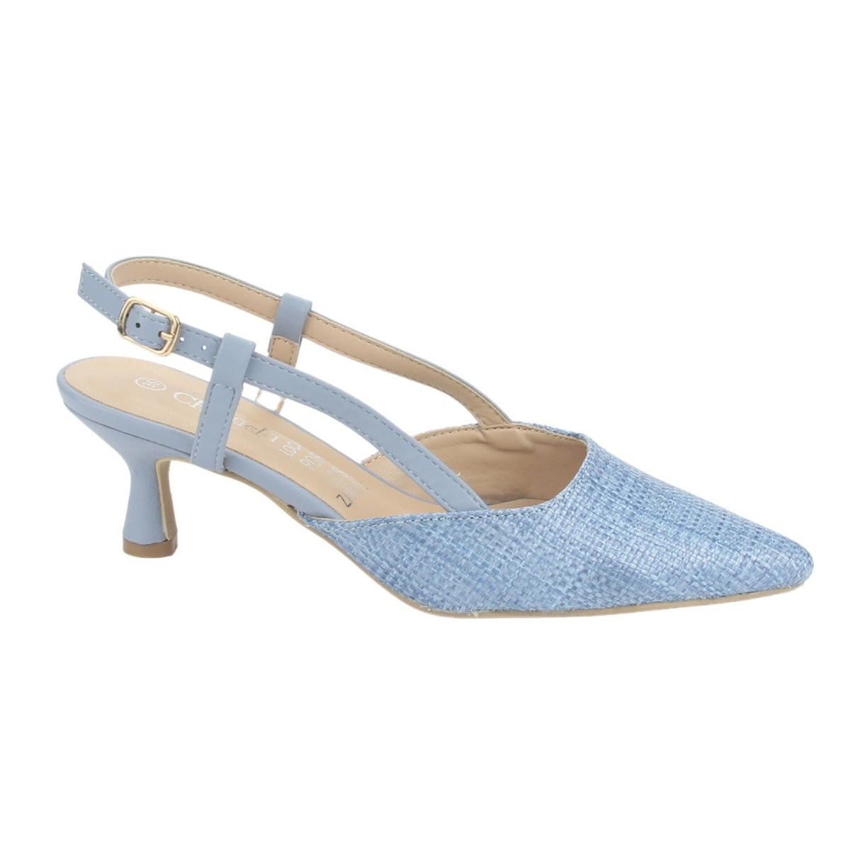 Zapato Chalada Mujer Chiapa-2 Azul Casual Tacones Bajos Chalada 