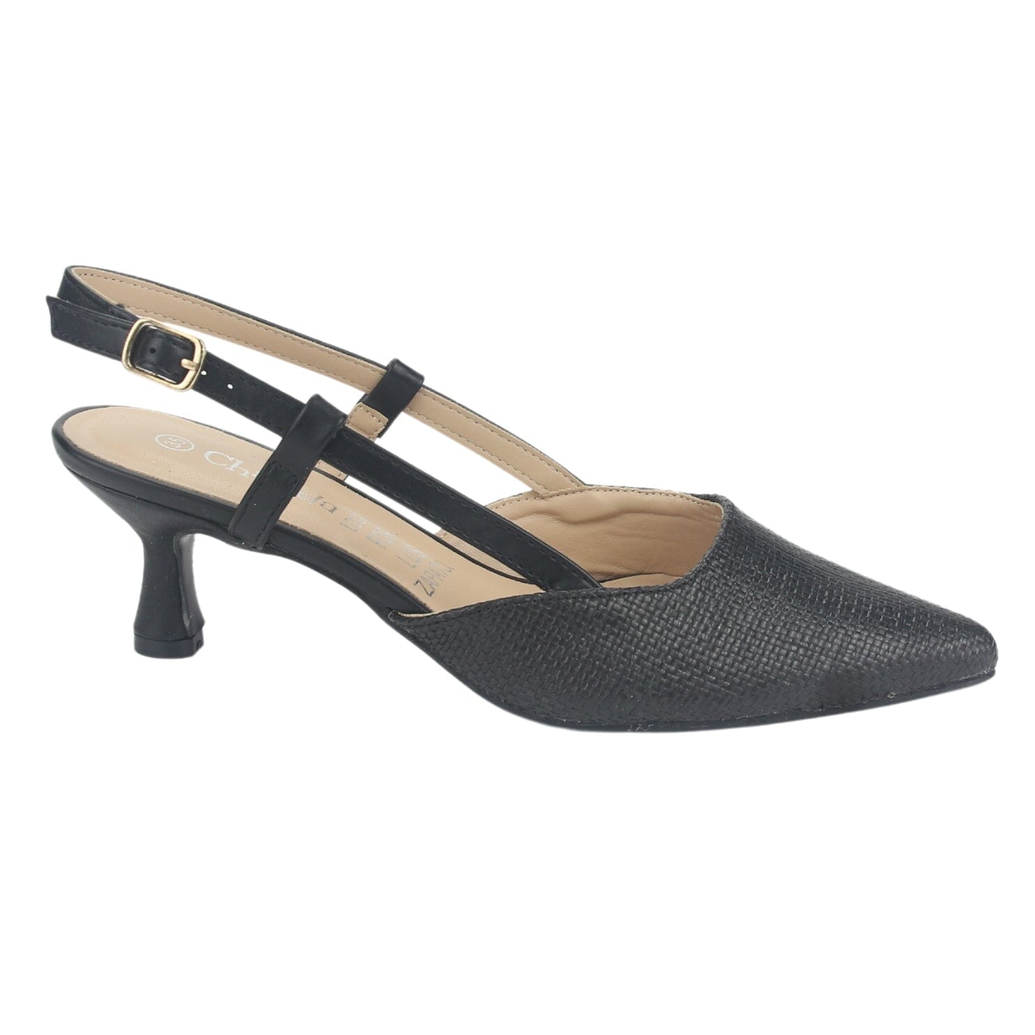 Zapato Chalada Mujer Chiapa-2 Negro Casual Tacones Bajos Chalada 