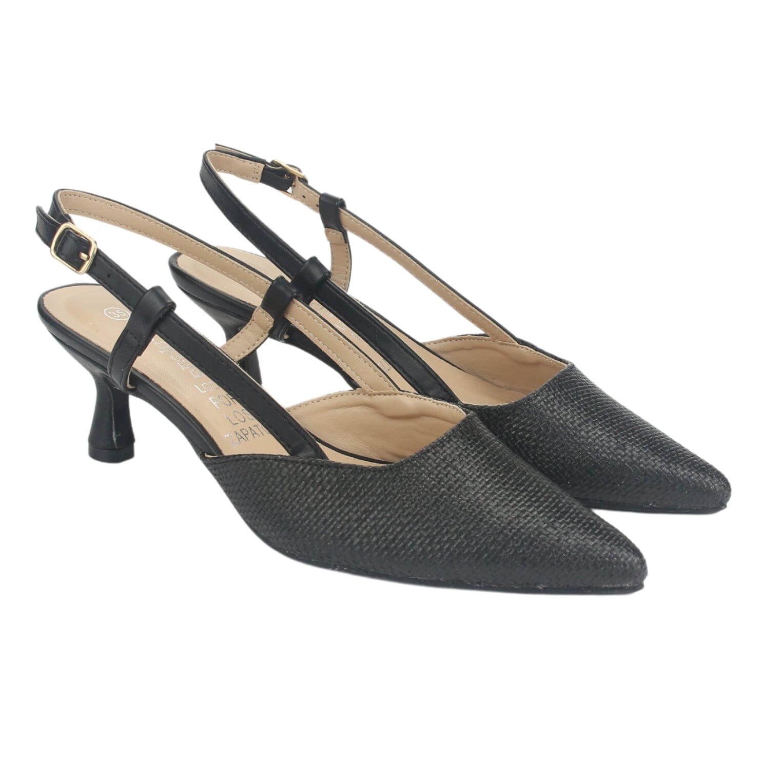 Zapato Chalada Mujer Chiapa-2 Negro Casual Tacones Bajos Chalada 