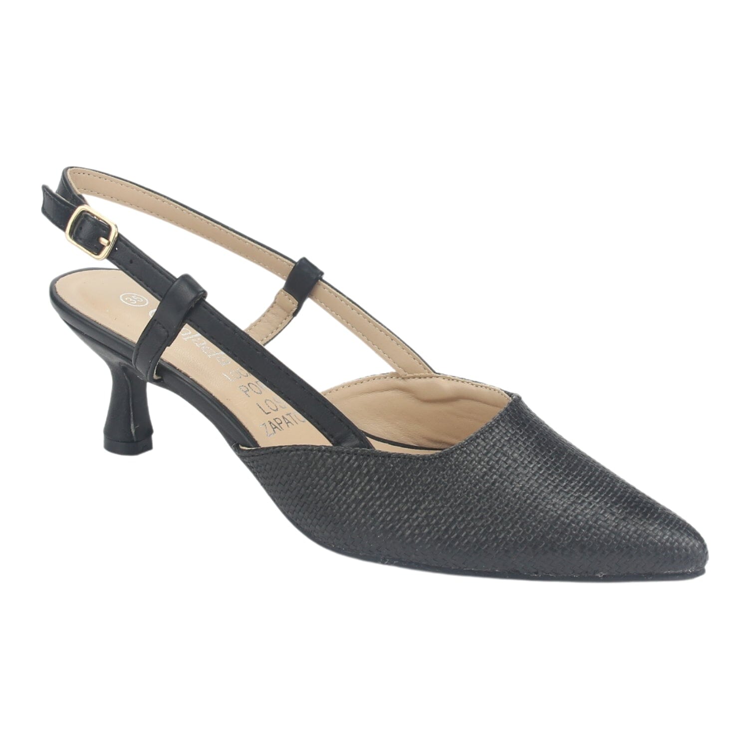 Zapato Chalada Mujer Chiapa-2 Negro Casual Tacones Bajos Chalada 