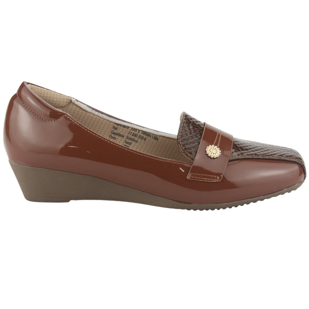 Zapato Chalada Mujer Coles-5 Café Casual Mocasines Taco Chalada 