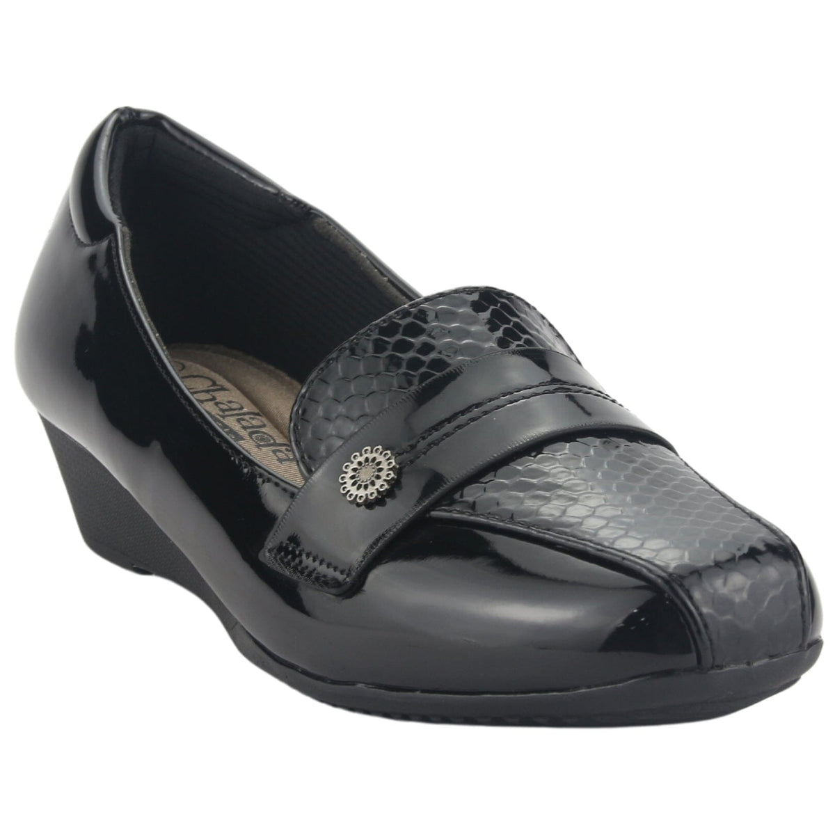 Zapato Chalada Mujer Coles-5 Negro Casual Mocasines Taco Chalada 