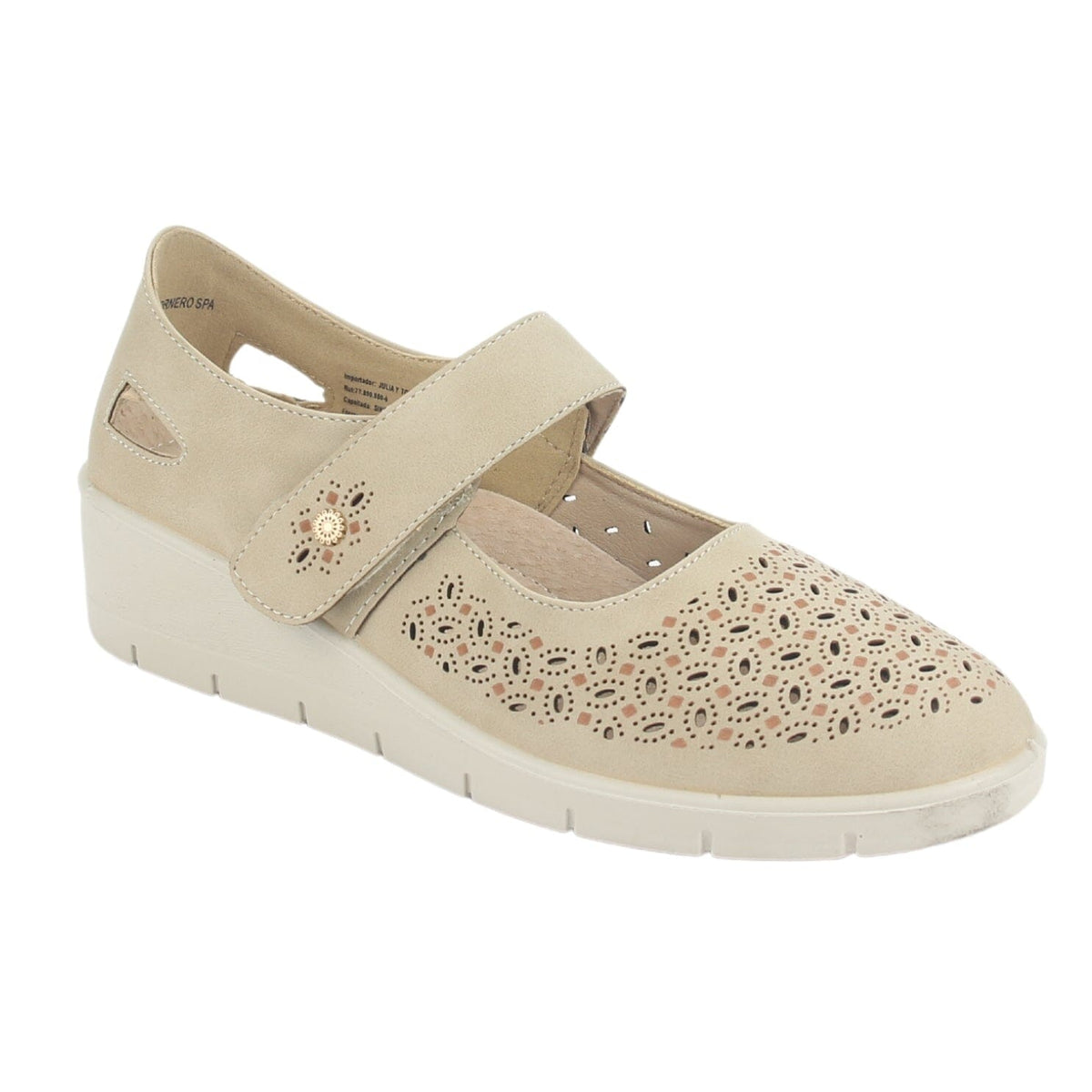 Zapato Chalada Mujer Cona-1 Beige Casual Tacones Bajos Chalada 