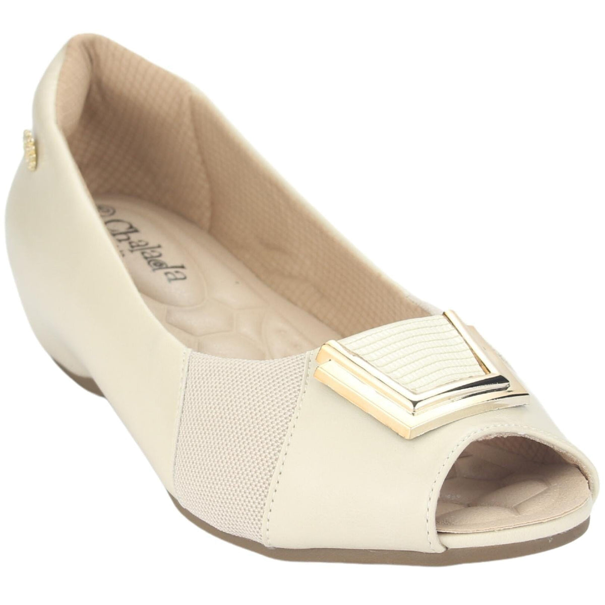 Zapato Chalada Mujer Demi-2 Beige Casual Tacones Bajos Chalada 