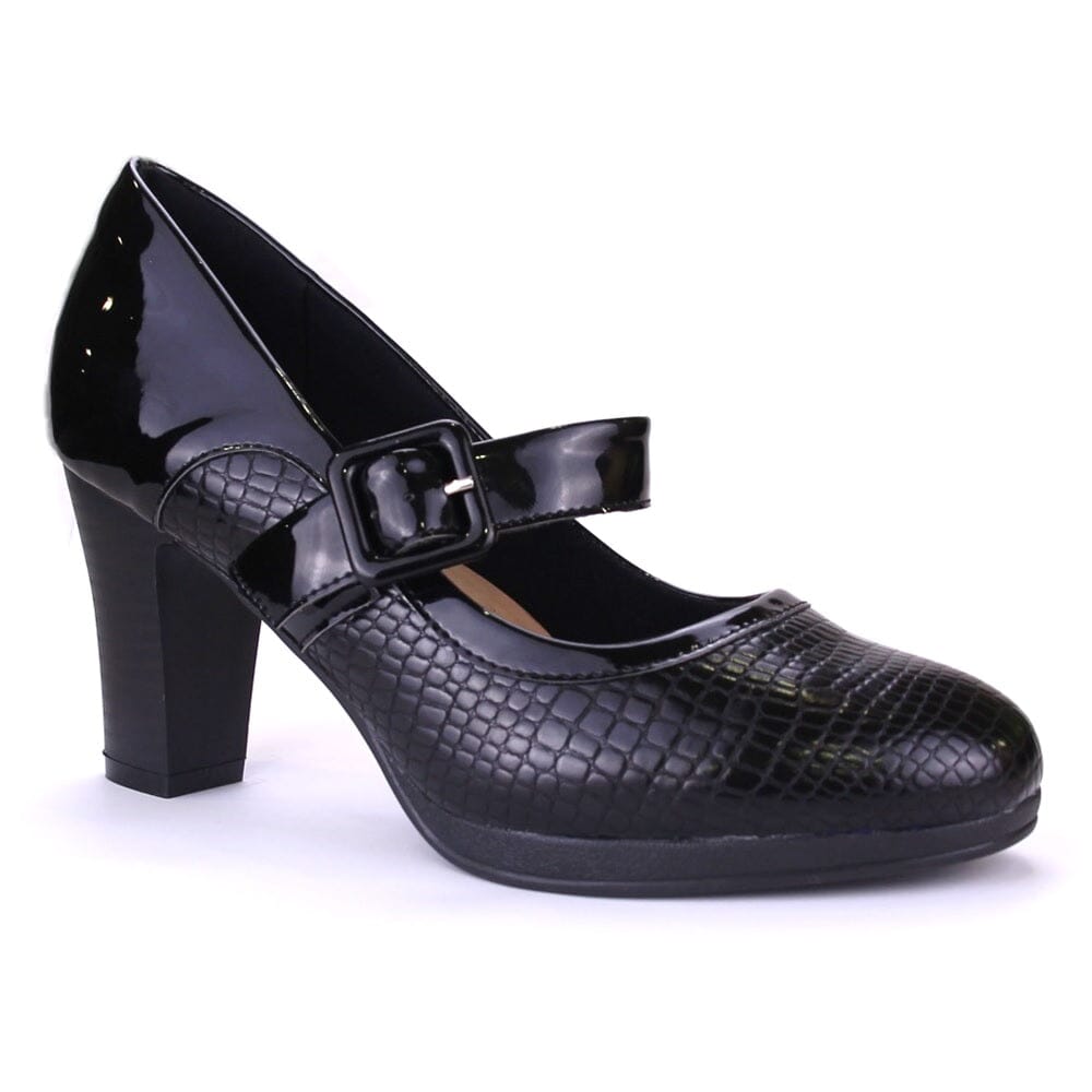 Zapato Chalada Mujer Dilly-10 Negro Formal Zapatos Taco Chalada 
