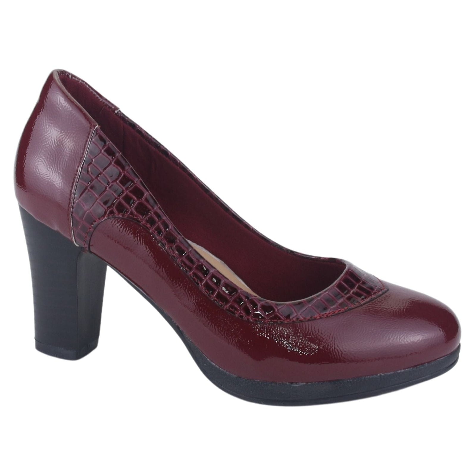 Zapato Chalada Mujer Dilly-12 Burdeo Casual Tacones Altos Chalada 