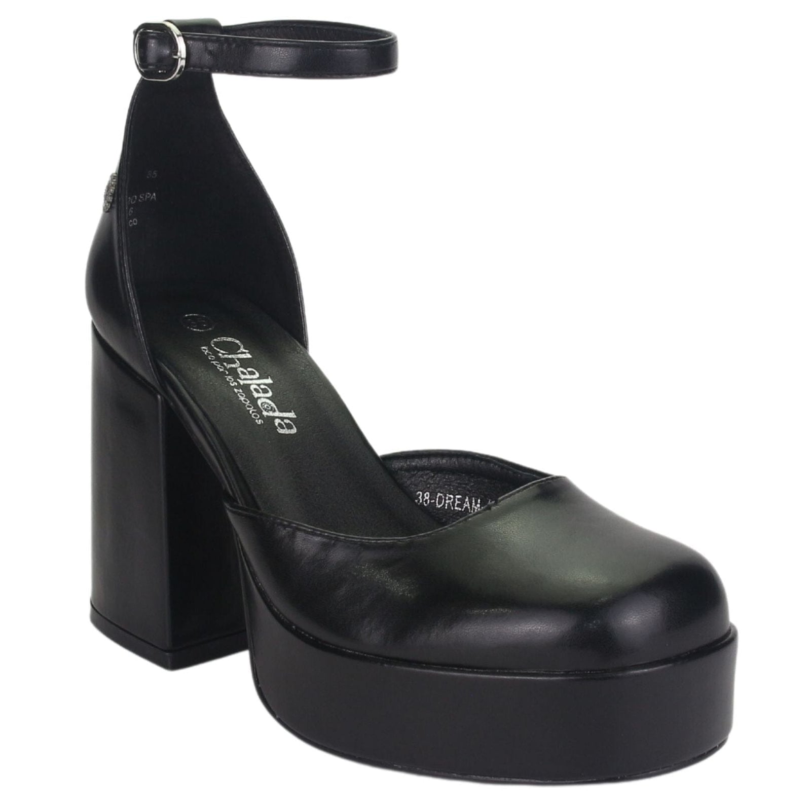 Zapato Chalada Mujer Dream-1 Negro Casual Tacones Altos Chalada 