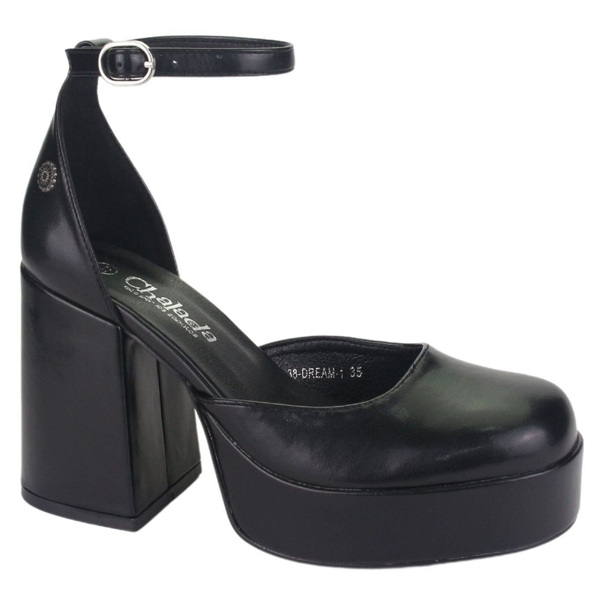 Zapato Chalada Mujer Dream-1 Negro Casual Tacones Altos Chalada 