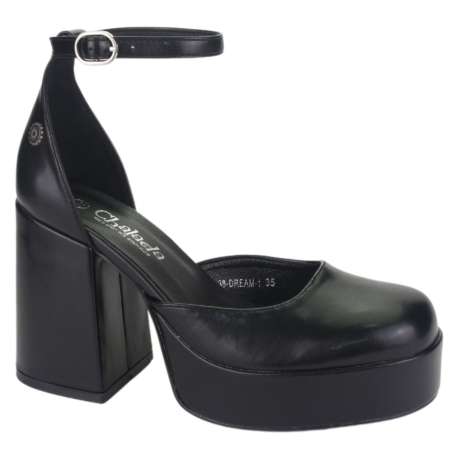 Zapato Chalada Mujer Dream-1 Negro Casual Tacones Altos Chalada 