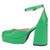 Zapato Chalada Mujer Dream-1 Verde Plataforma Zapatos Taco Chalada 