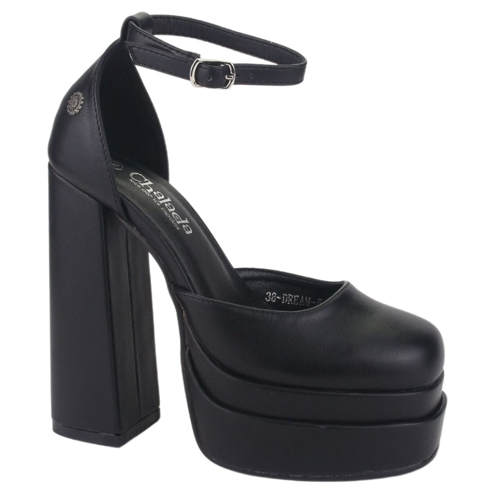 Zapato Chalada Mujer Dream-5 Negro Casual Tacones Altos Chalada 