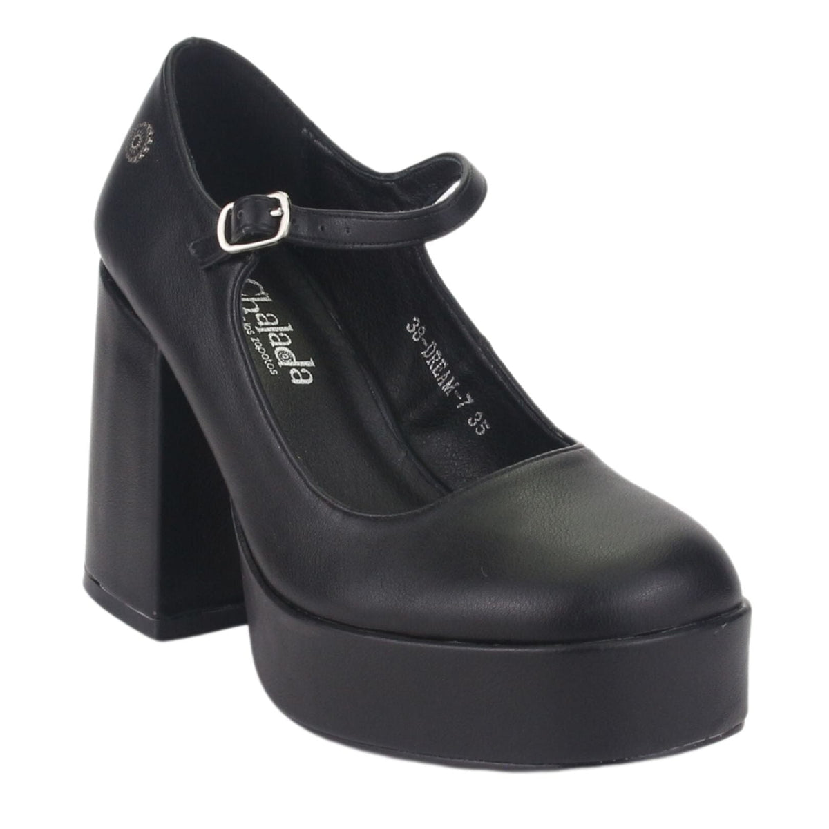 Zapato Chalada Mujer Dream-7 Negro Casual Tacones Altos Chalada 