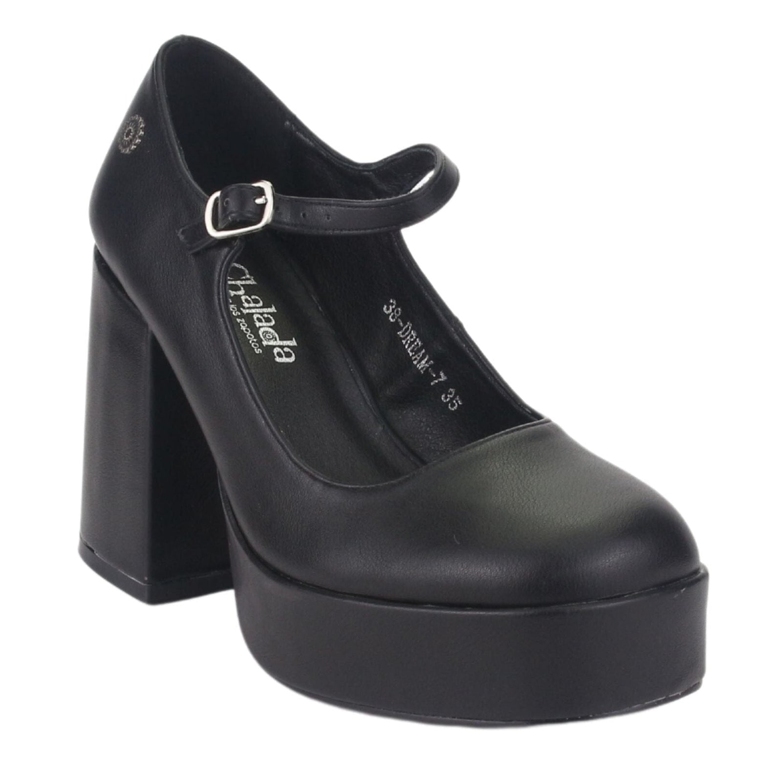 Zapato Chalada Mujer Dream-7 Negro Casual Tacones Altos Chalada 