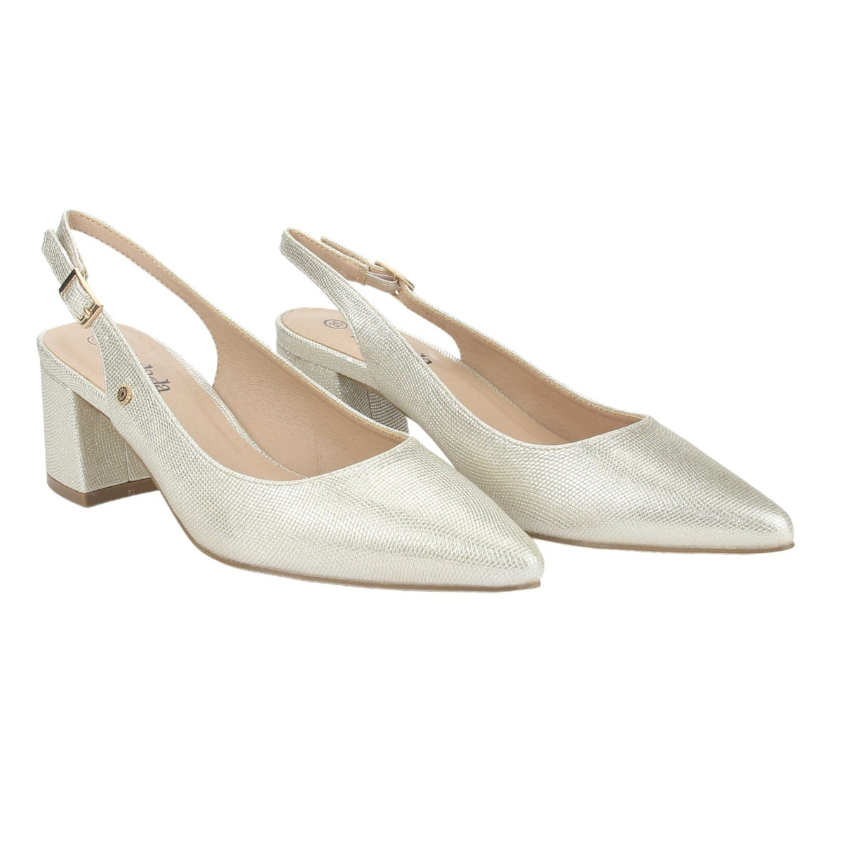 Zapato Chalada Mujer Faiza-1 Dorado Casual Tacones Bajos Chalada 