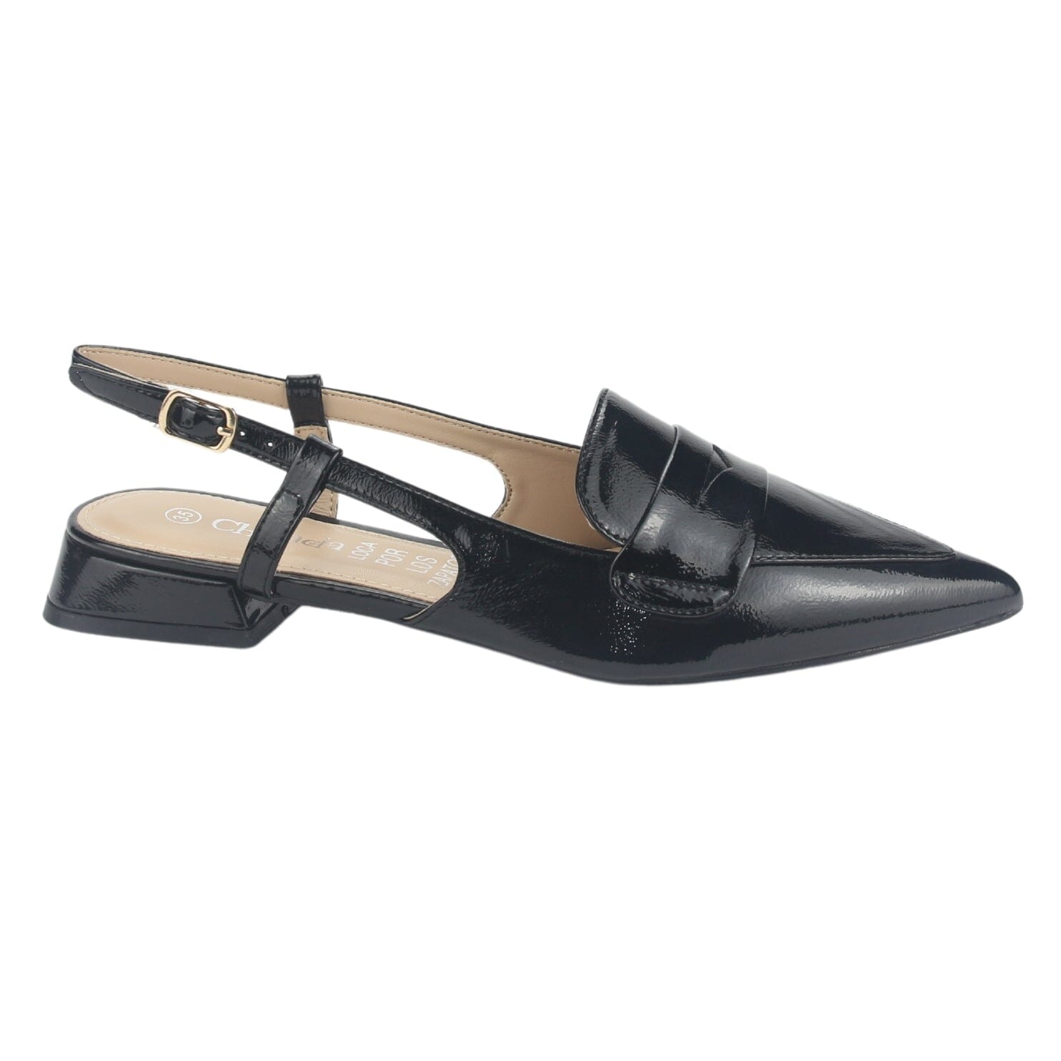 Zapato Chalada Mujer Feola-1 Negro Casual Tacones Bajos Chalada 