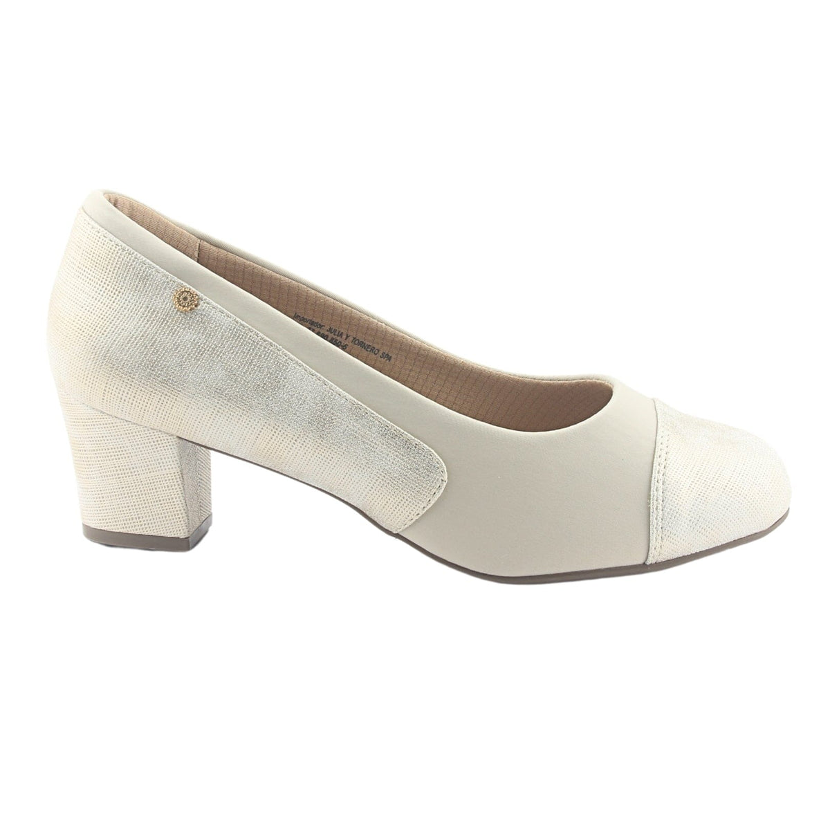 Zapato Chalada Mujer Flexi-52 Beige Casual Zapatos Taco Chalada 