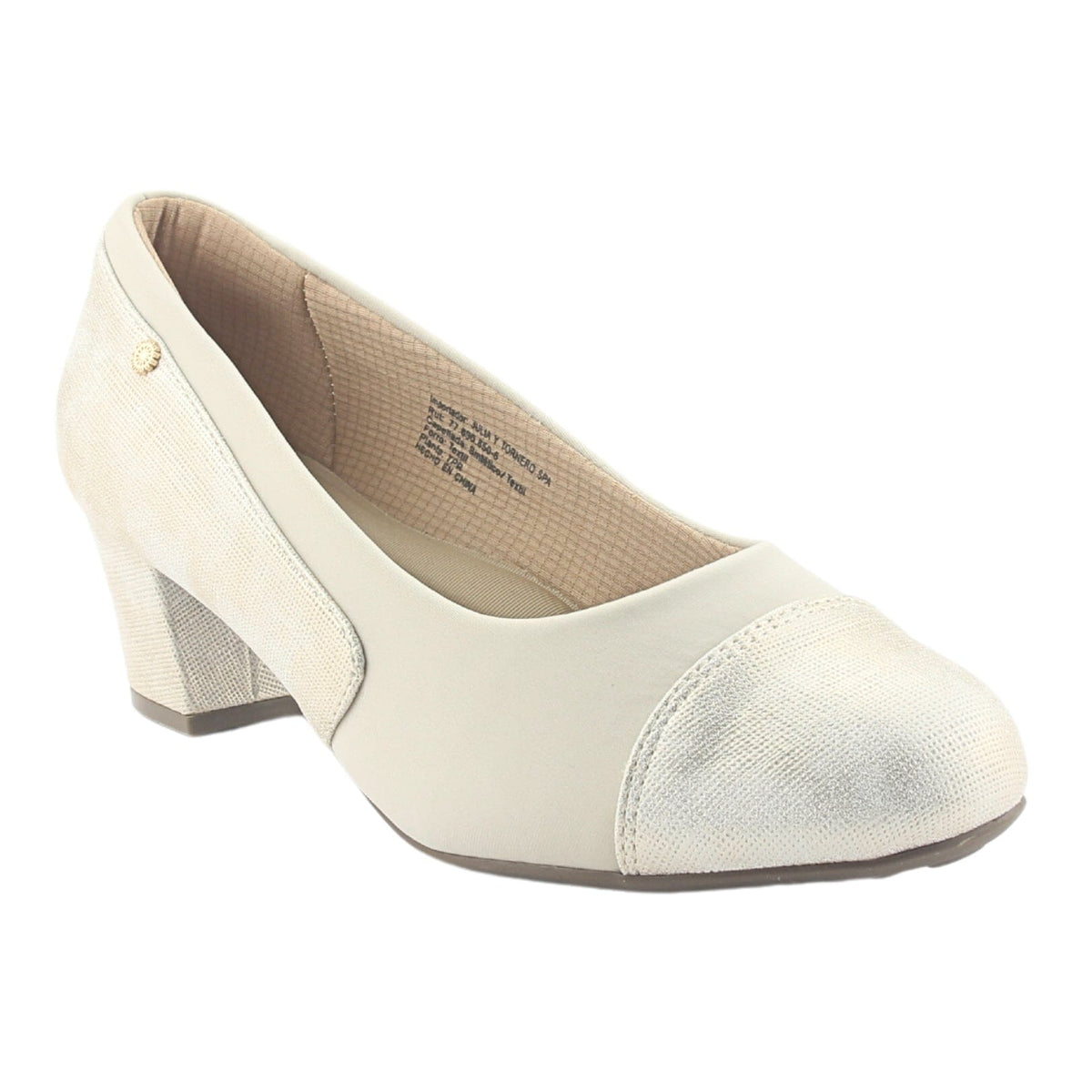 Zapato Chalada Mujer Flexi-52 Beige Casual Zapatos Taco Chalada 
