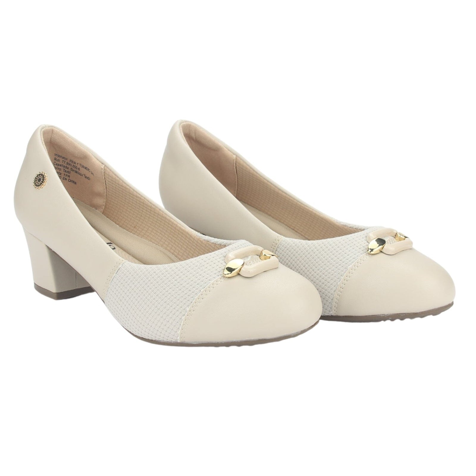 Zapato Chalada Mujer Flexi-57 Beige Casual Tacones Bajos Chalada 