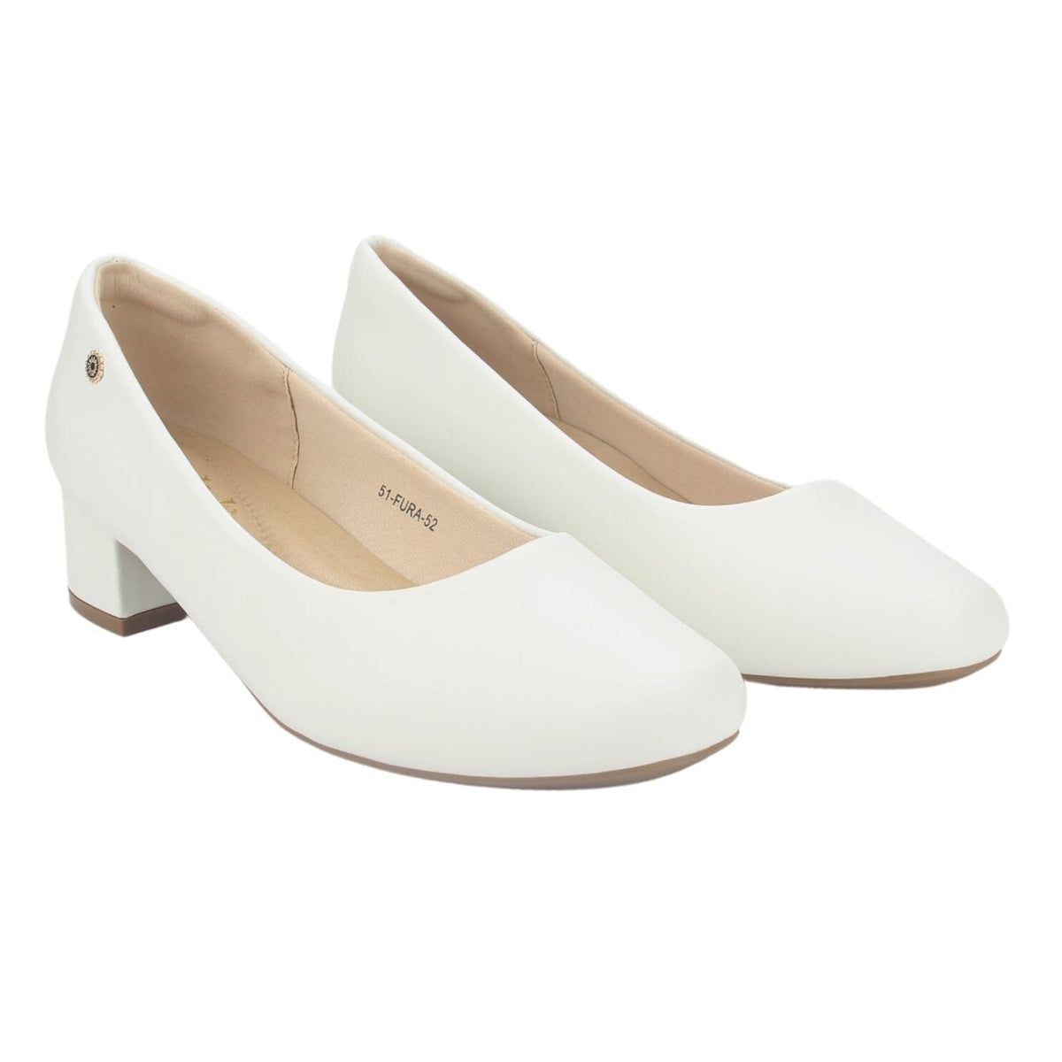 Zapato Chalada Mujer Fura-52 Blanco Casual Tacones Bajos Chalada 