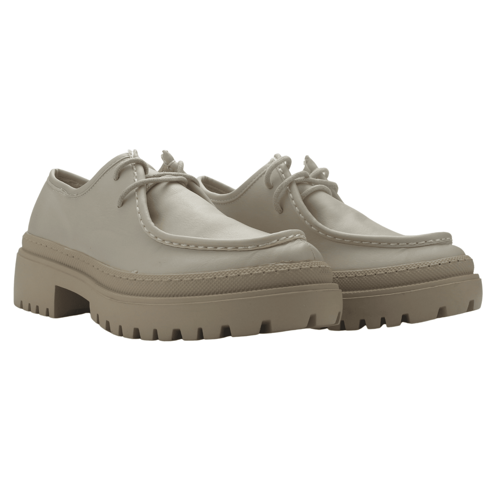 Zapato Chalada Mujer Jing-1 Beige Casual Zapatos Taco Chalada 