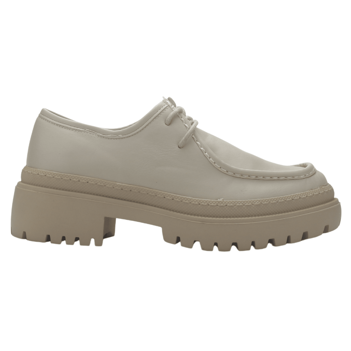 Zapato Chalada Mujer Jing-1 Beige Casual Zapatos Taco Chalada 