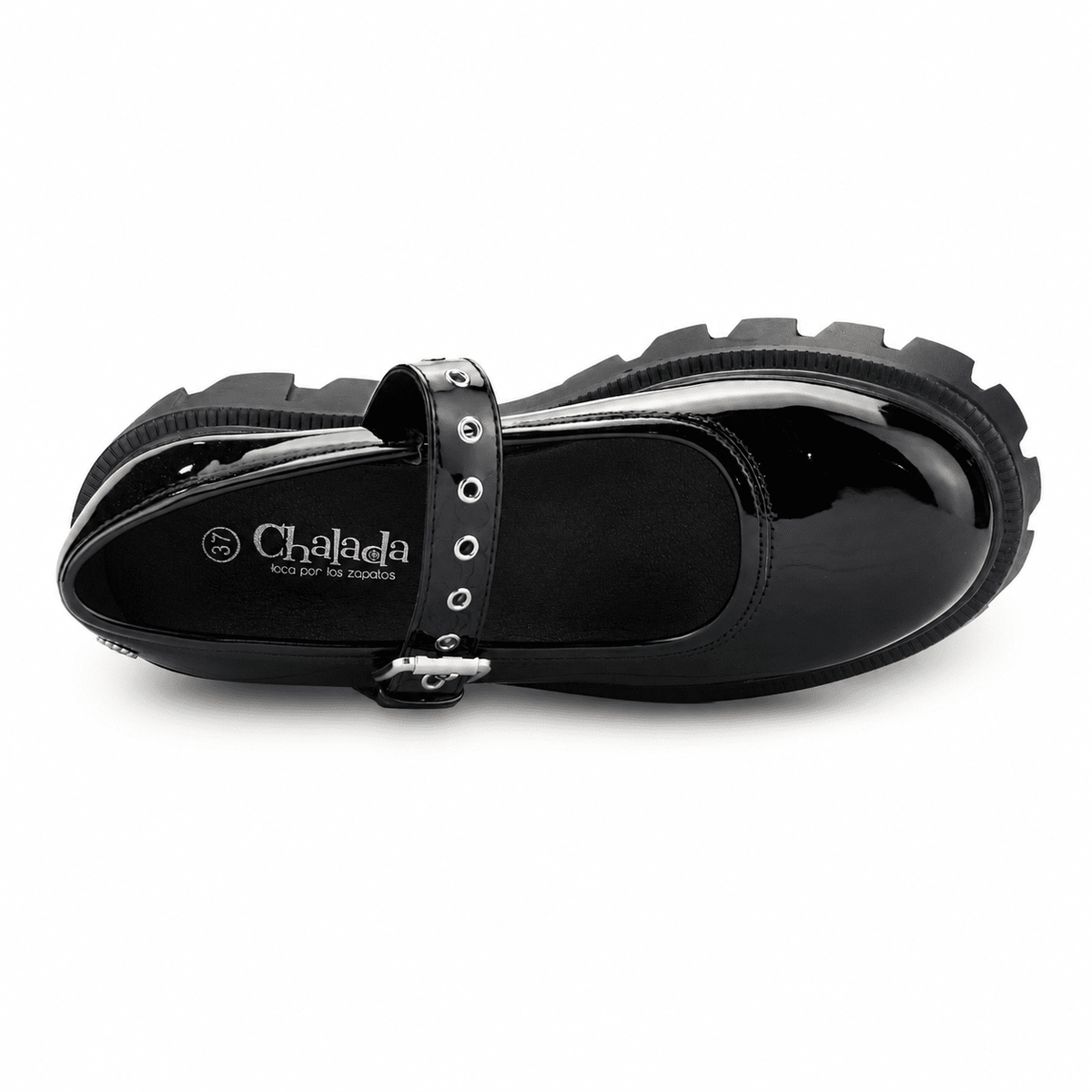 Zapato Chalada Mujer Joing-1 Negro Plataforma Mocasines Plataforma Chalada 