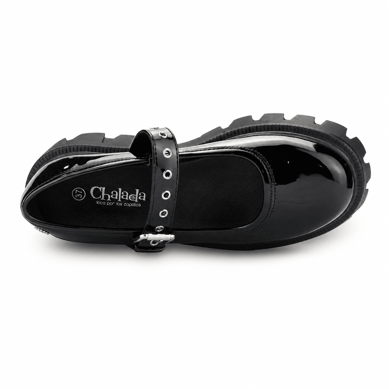Zapato Chalada Mujer Joing-1 Negro Plataforma Mocasines Plataforma Chalada 