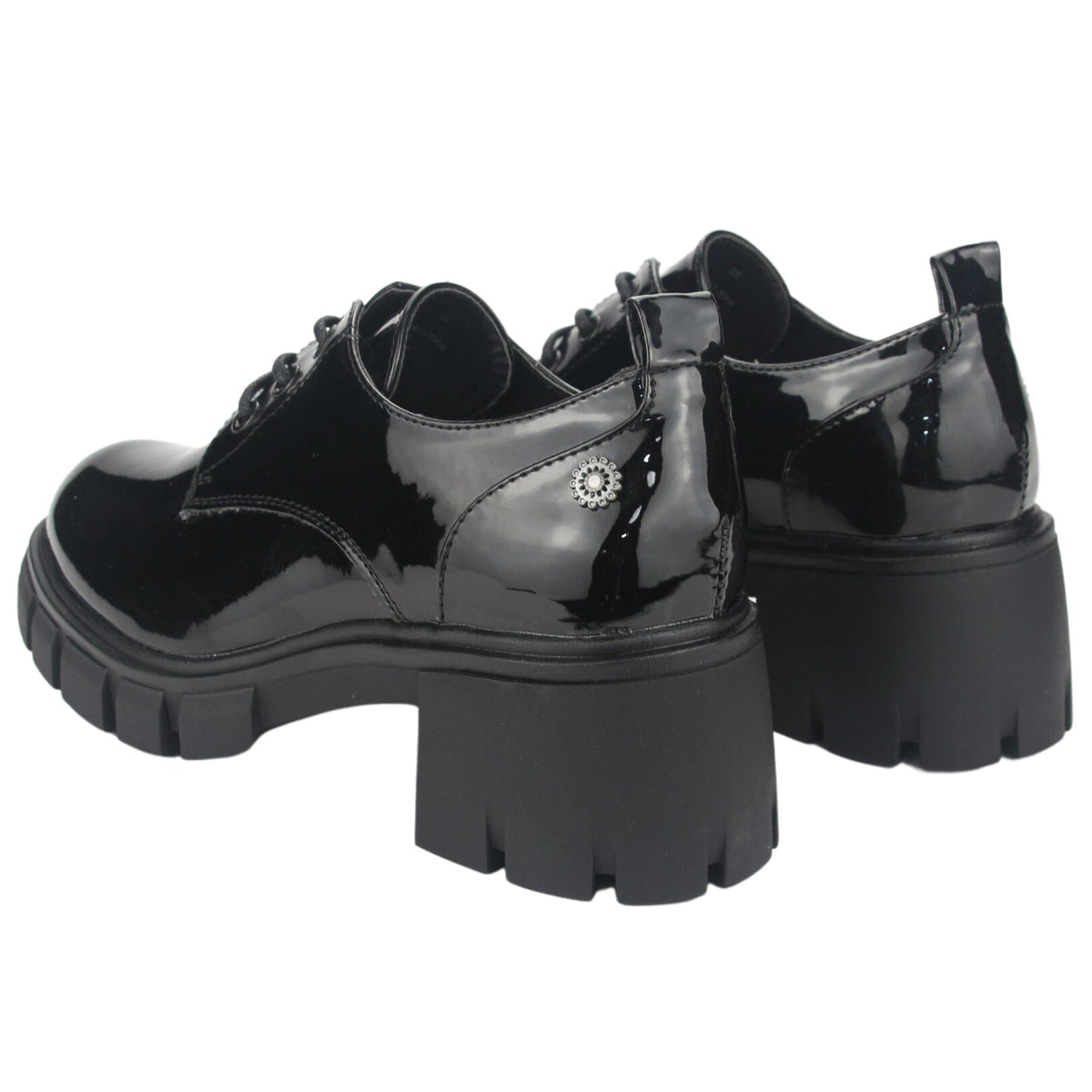 Zapato Chalada Mujer Justy-1 Negro Casual Zapatos Taco Chalada 