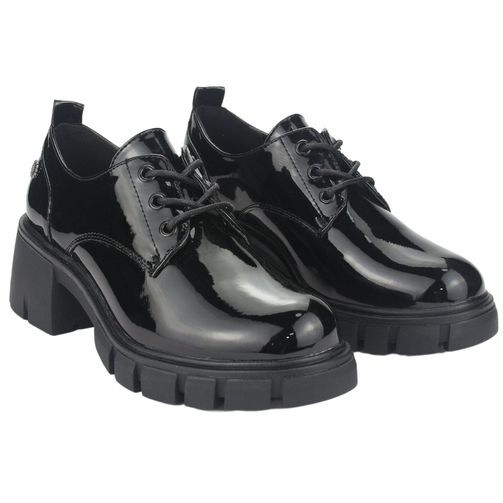 Zapato Chalada Mujer Justy-1 Negro Casual Zapatos Taco Chalada 