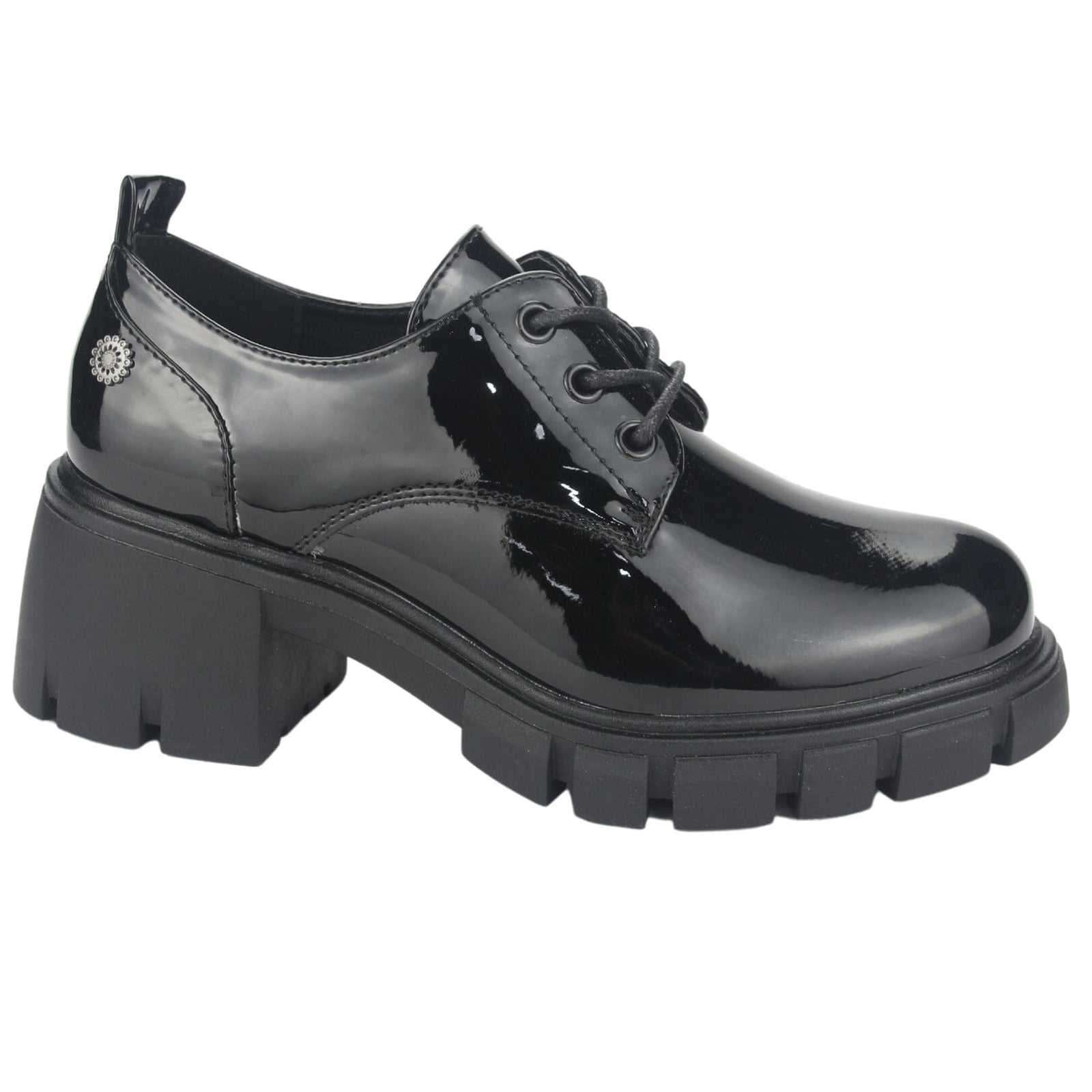 Zapato Chalada Mujer Justy-1 Negro Casual Zapatos Taco Chalada 