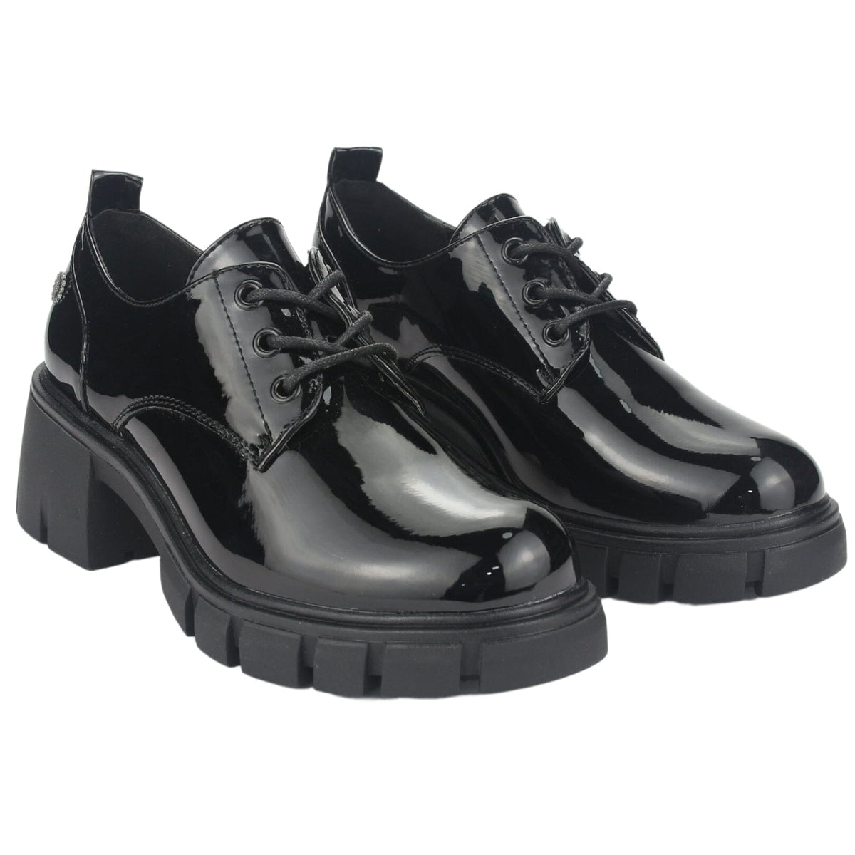 Zapato Chalada Mujer Justy-1 Negro Casual Zapatos Taco Chalada 