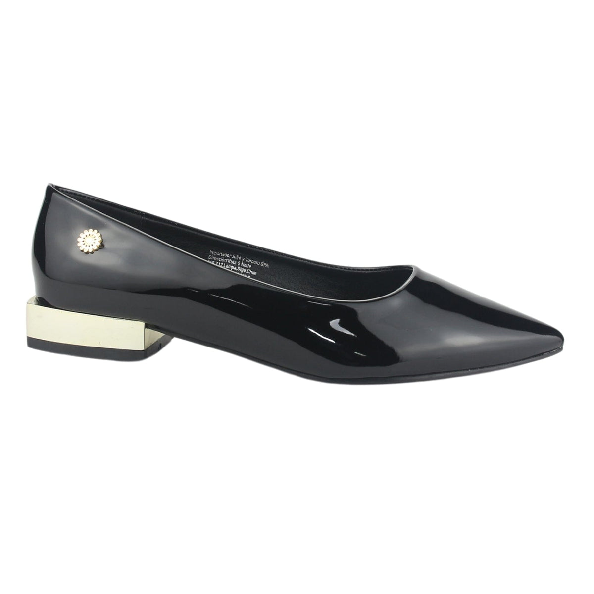 Zapato Chalada Mujer Merc-2 V Negro Casual Tacones Bajos Chalada 