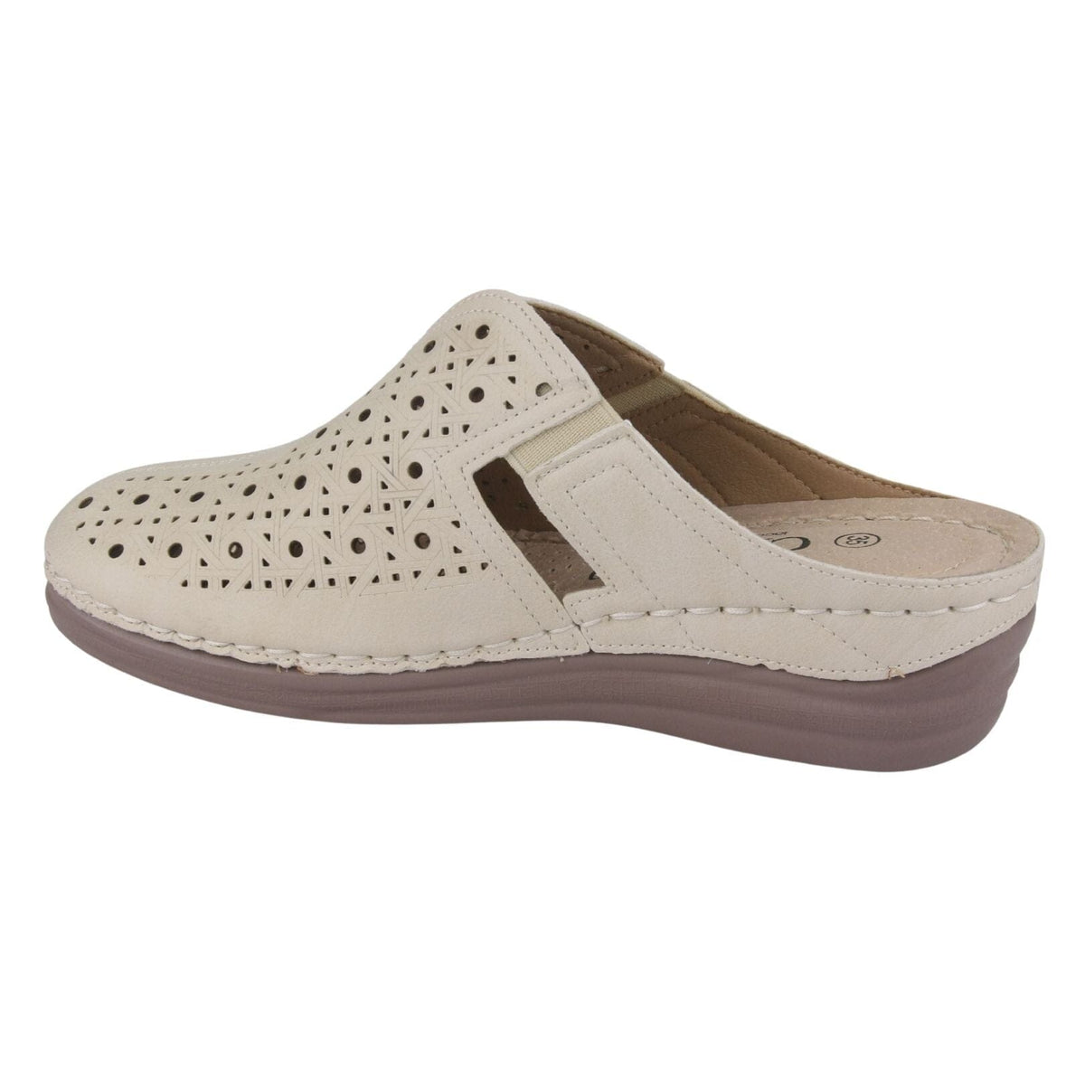 Zapato Chalada Mujer Musa-1 Beige Casual Mocasines Taco Chalada 