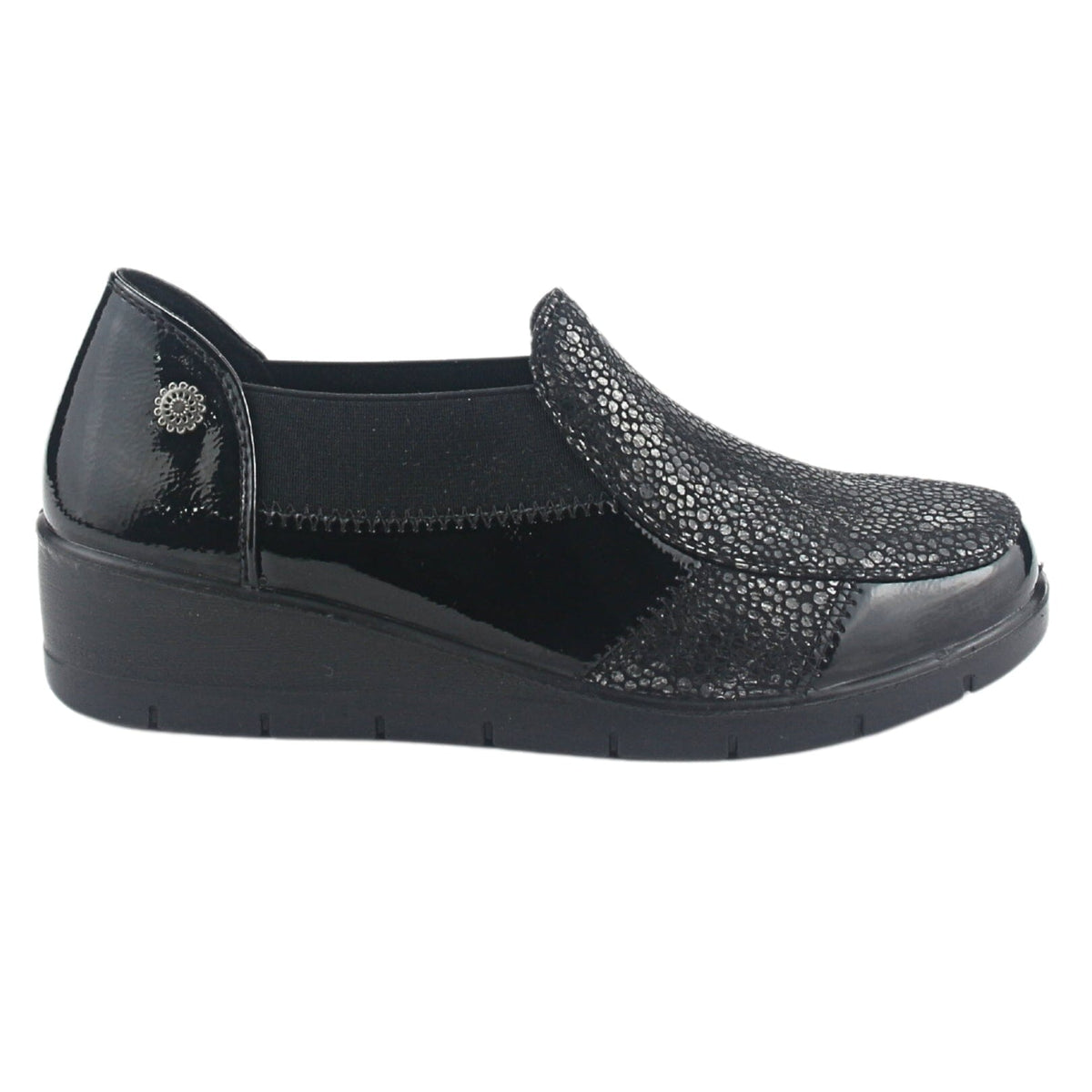 Zapato Chalada Mujer Olga-1 Negro Casual Mocasines Taco Chalada 
