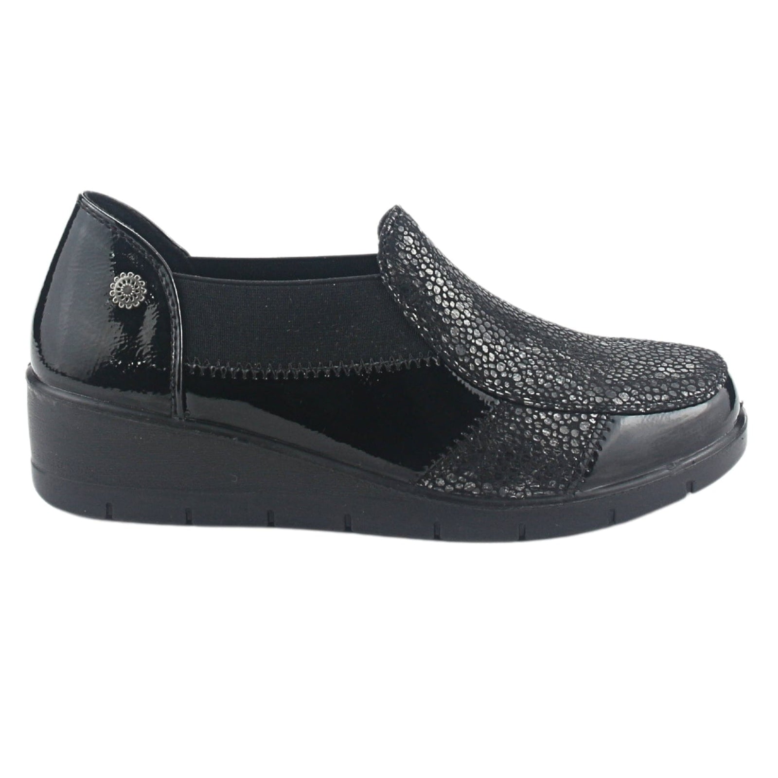Zapato Chalada Mujer Olga-1 Negro Casual Mocasines Taco Chalada 