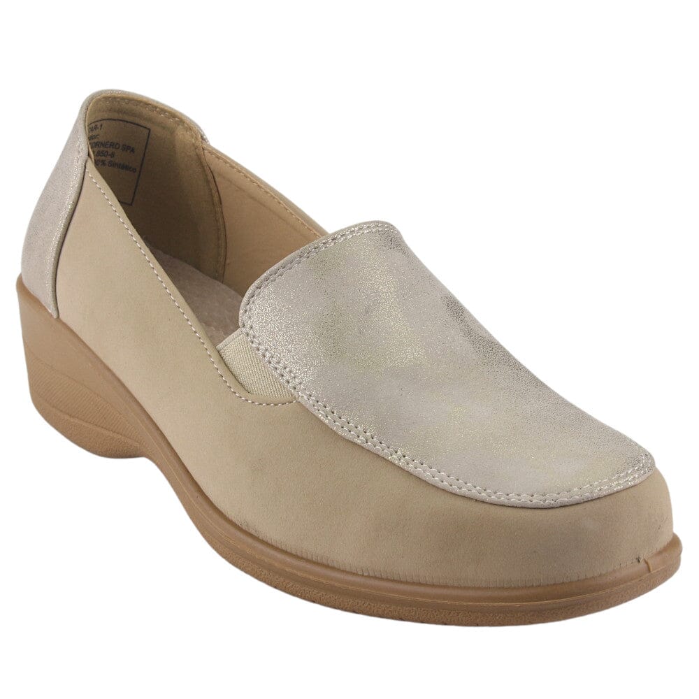 Zapato Chalada Mujer Oscar-1 Beige Comfort Zapatos Taco Chalada 