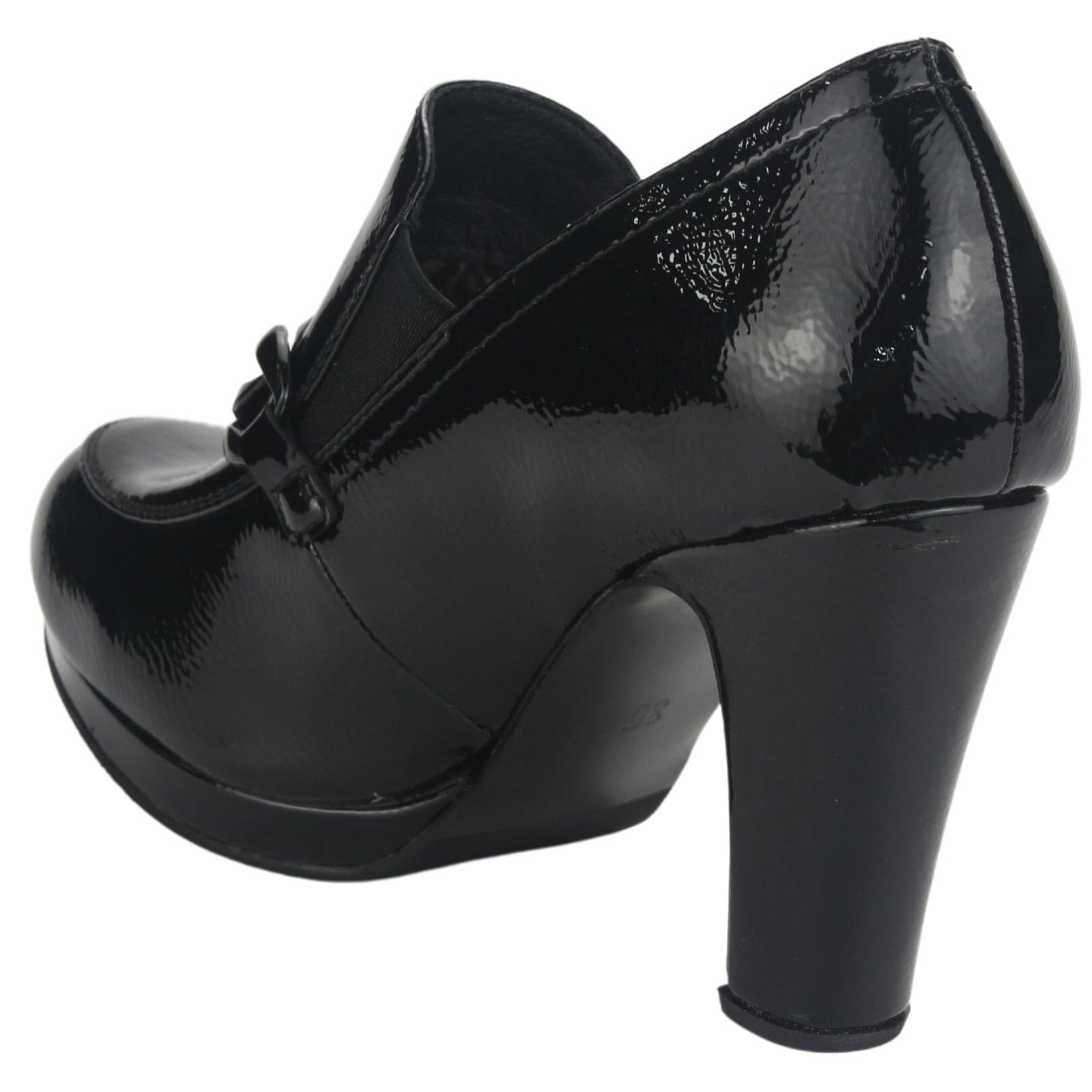 Zapato Chalada Mujer Plataform27 Negro Casual Zapatos Taco Chalada 