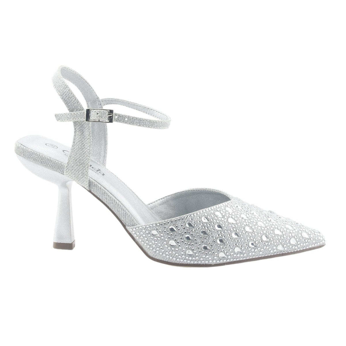 Zapato Chalada Mujer Rebi-1 Plateado Moda Zapatos Taco Chalada 