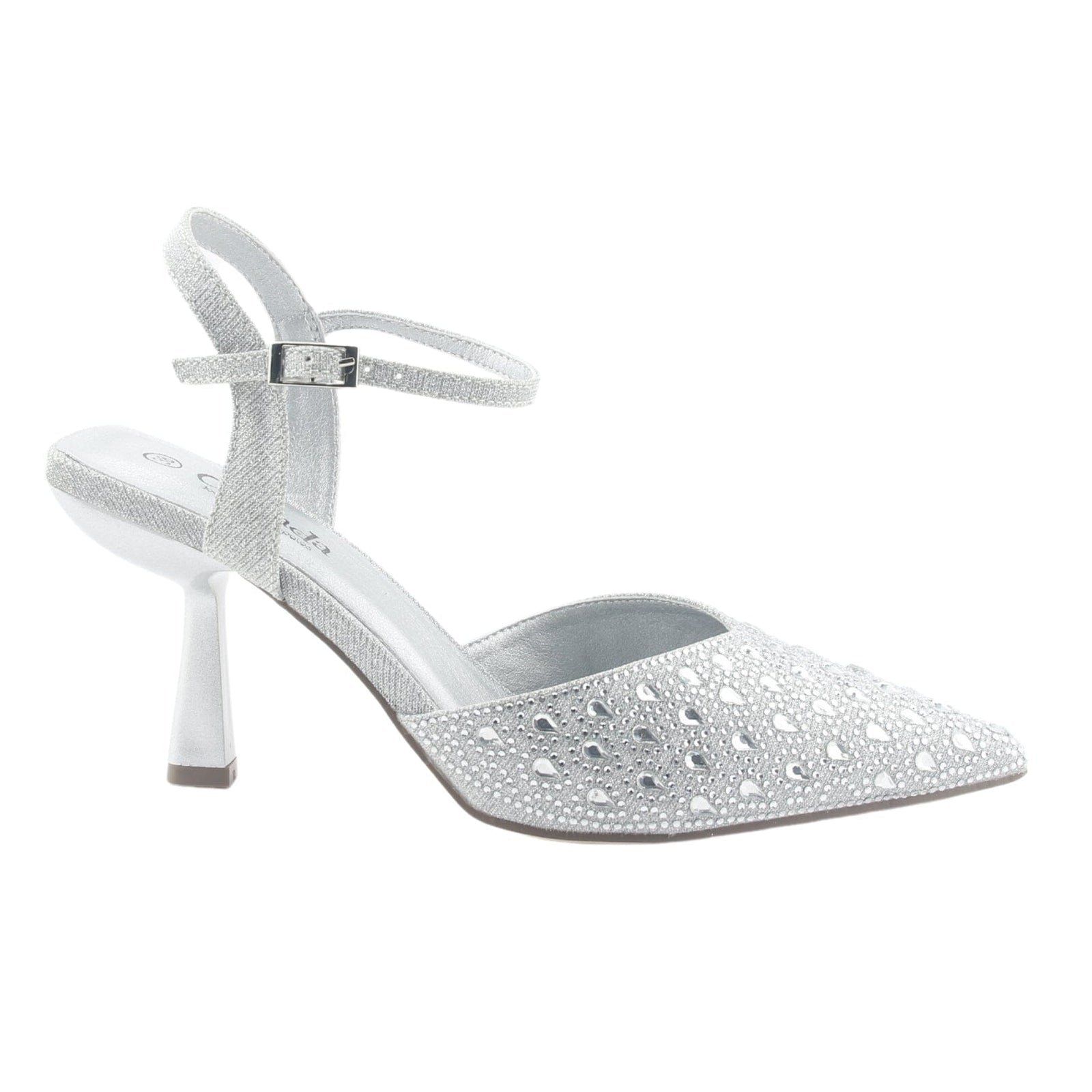 Zapato Chalada Mujer Rebi-1 Plateado Moda Zapatos Taco Chalada 