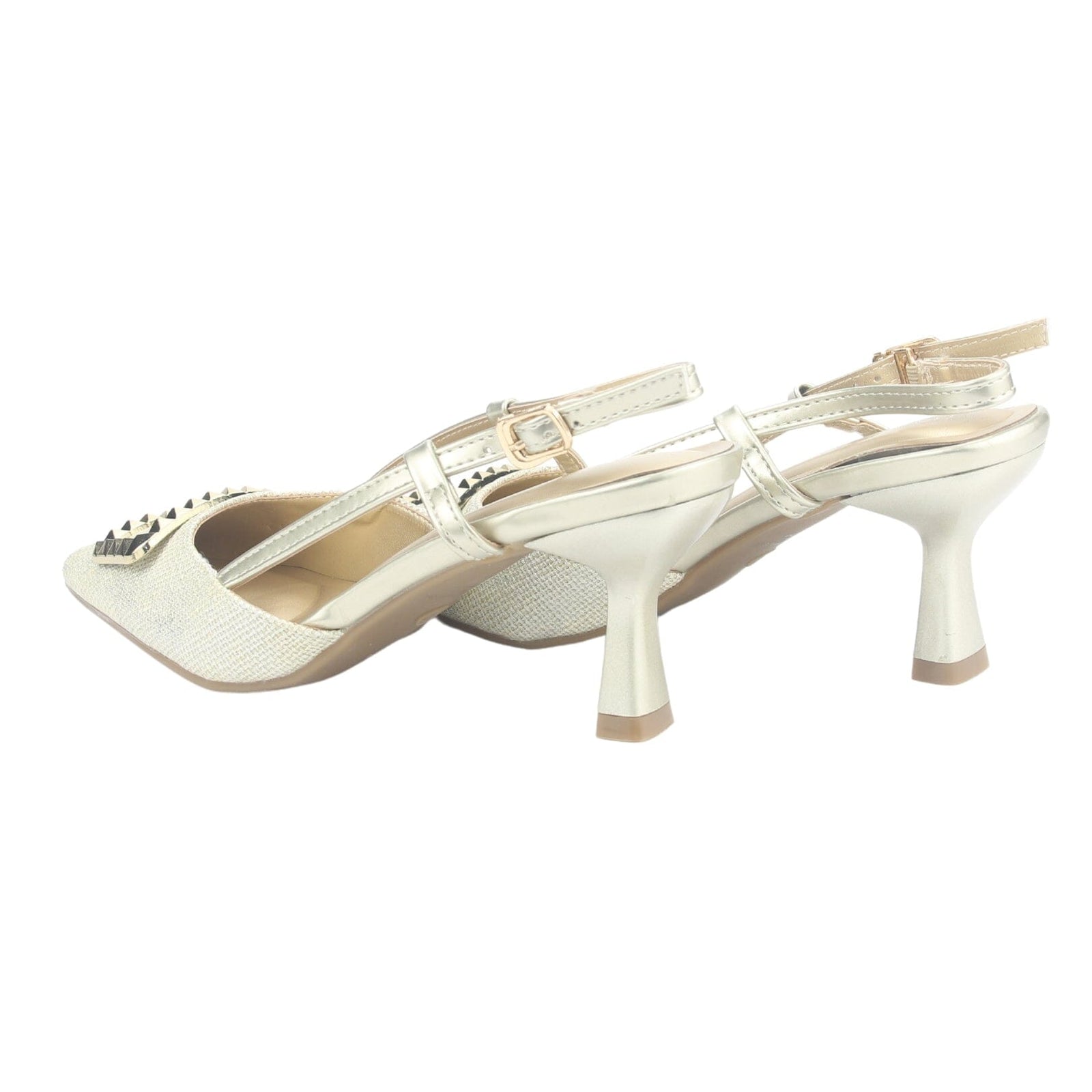 Zapato Chalada Mujer Reggia-1 Dorado Moda Tacones Bajos Chalada 