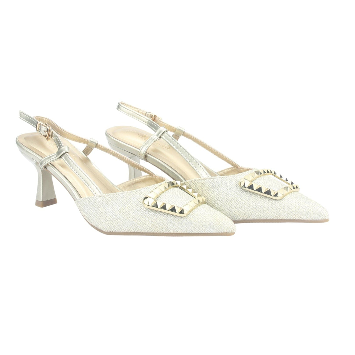 Zapato Chalada Mujer Reggia-1 Dorado Moda Tacones Bajos Chalada 