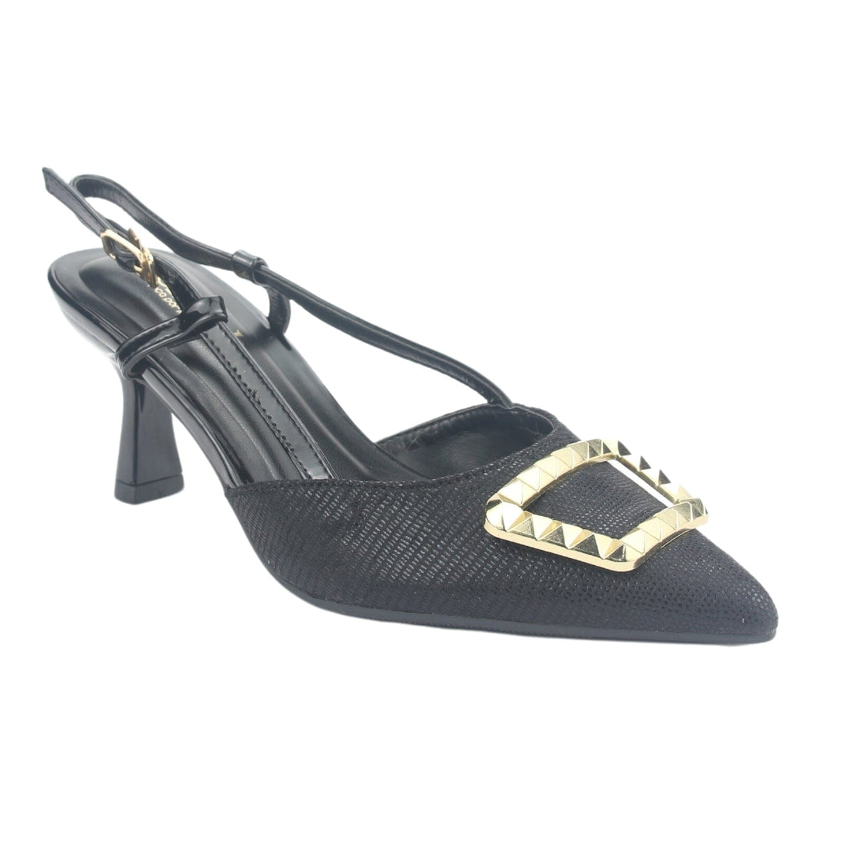 Zapato Chalada Mujer Reggia-1 Negro Moda Tacones Bajos Chalada 