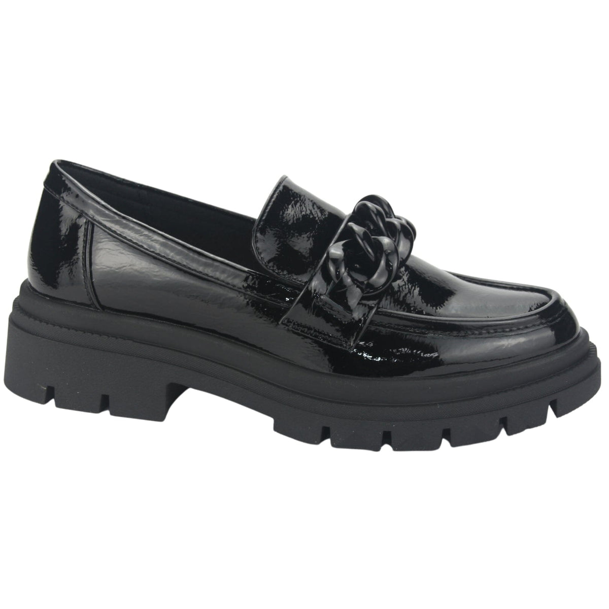 Zapato Chalada Mujer Selina-5 Negro Casual Mocasines Plataforma Chalada 