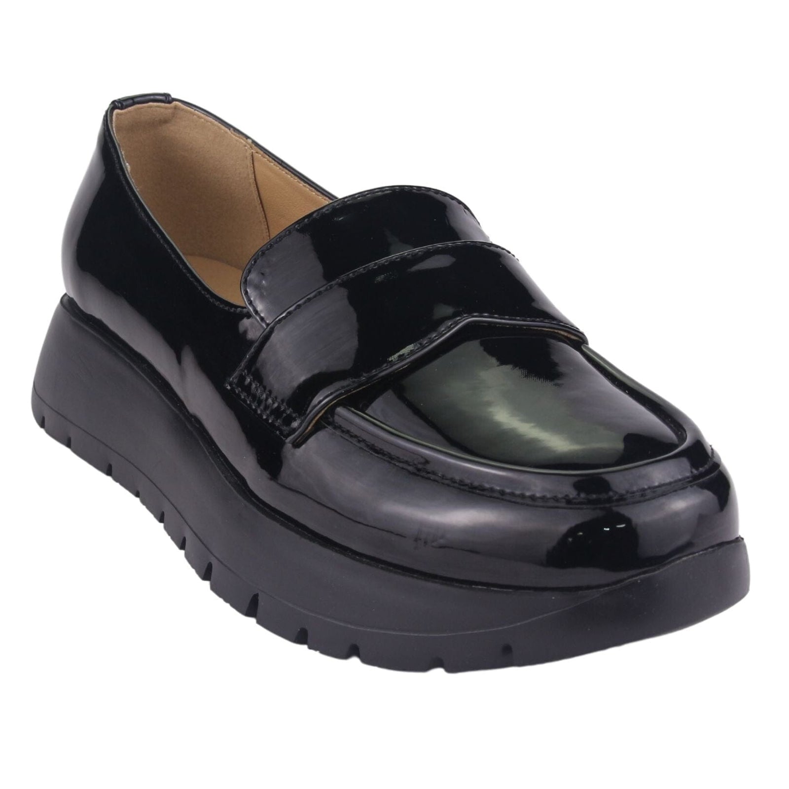 Zapato Chalada Mujer Wonder-3 Negro Plataforma Mocasines Plataforma Chalada 