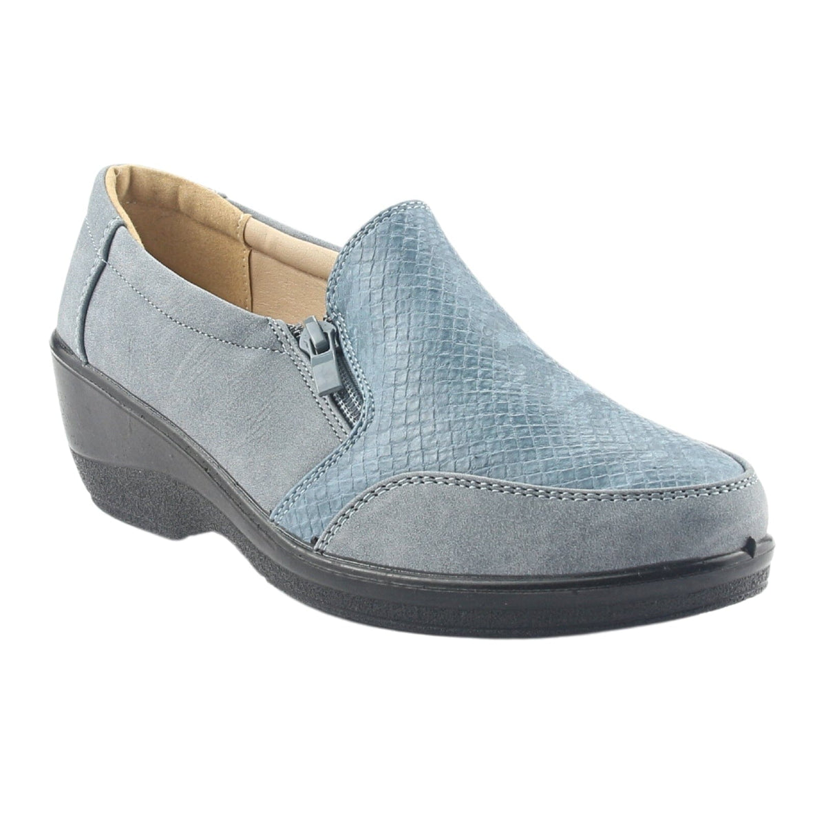 Zapato Chalada Mujer Zlat-2 Azul Casual Zapatos Taco Chalada 